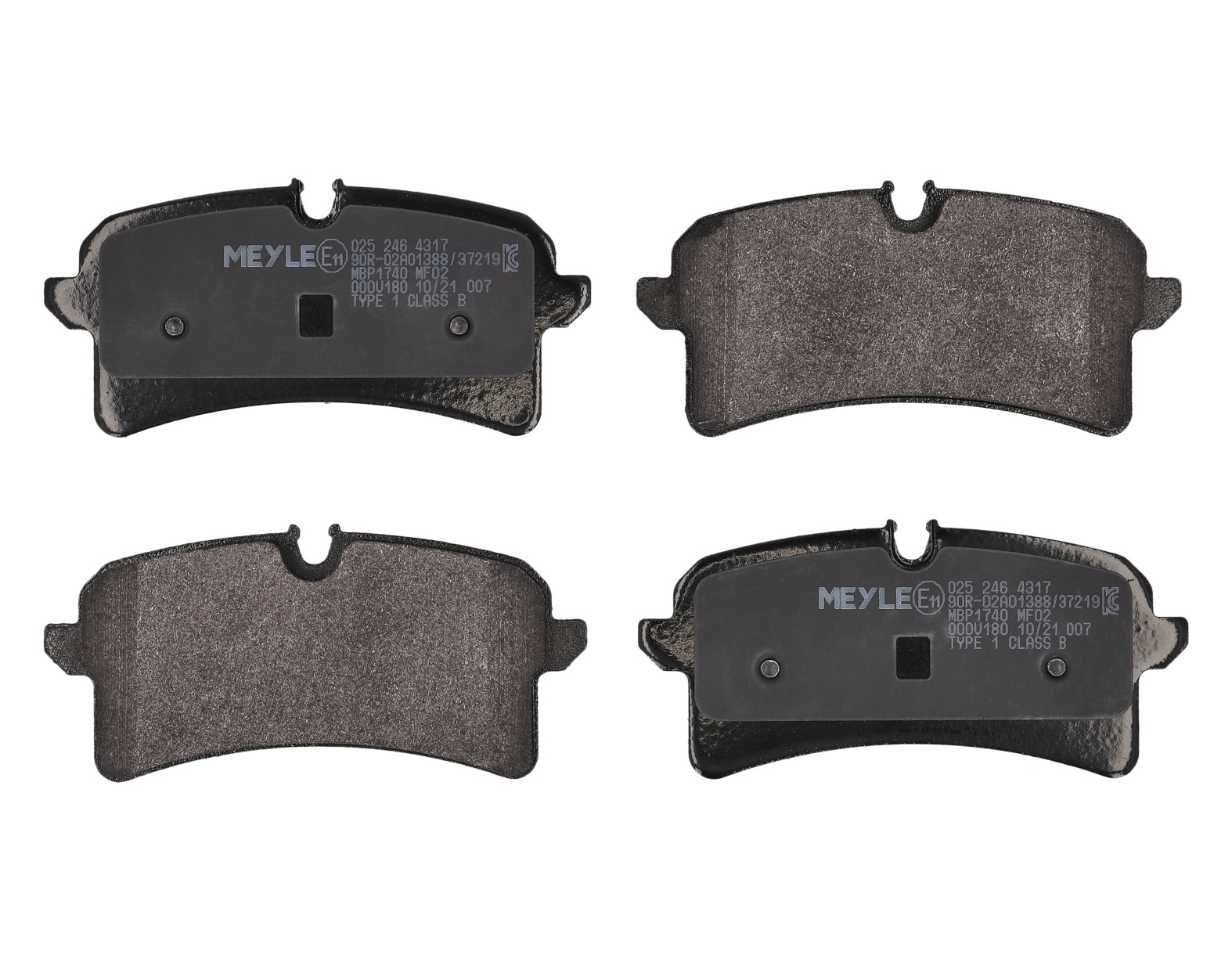 MEYLE Bremseklodser 0252464317 bagaksel for AUDI PORSCHE
