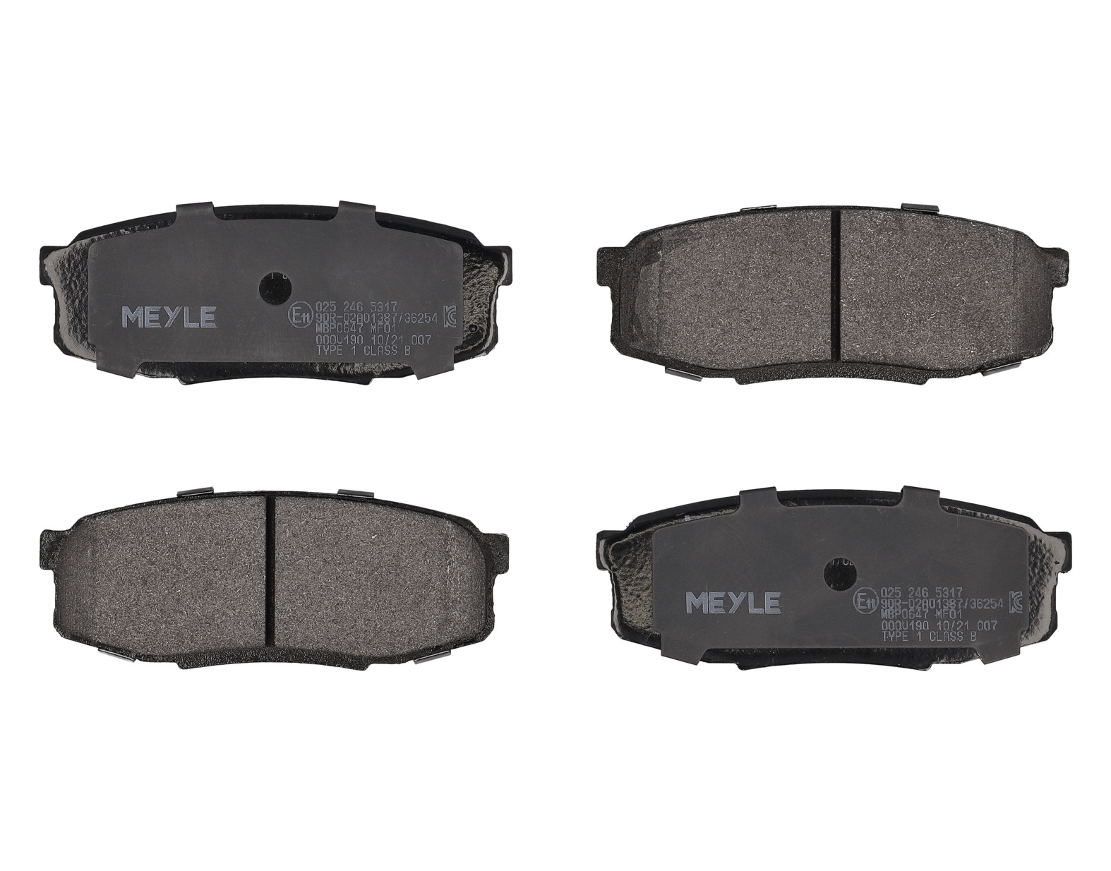 MEYLE Bremseklodser 0252465317 bagaksel for LEXUS TOYOTA