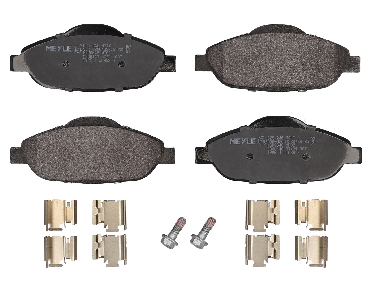 MEYLE Bremseklodser 0252466017 foraksel for PEUGEOT