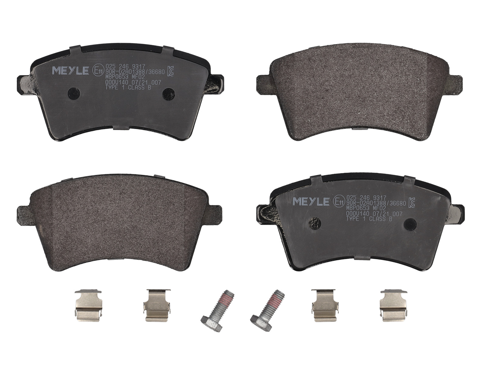 MEYLE Bremseklodser 0252469317 foraksel for MERCEDES-BENZ