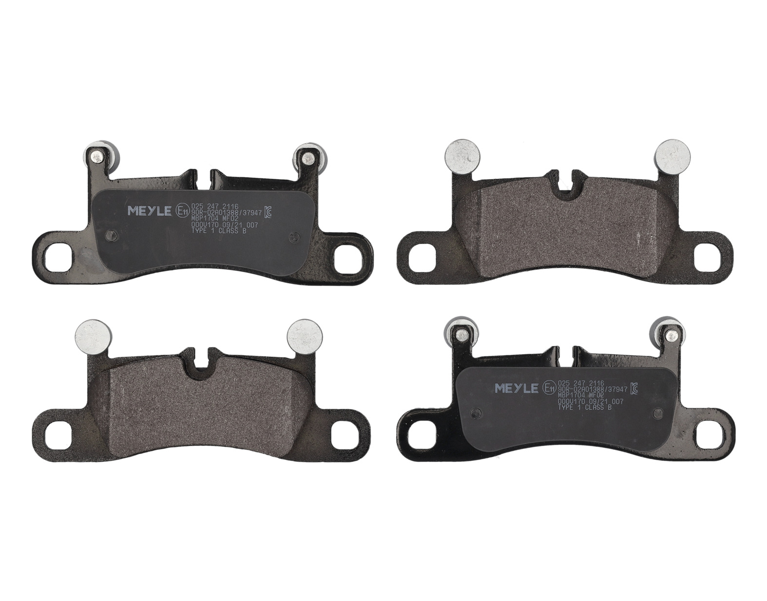 MEYLE Bremseklodser 0252472116 bagaksel for PORSCHE VW