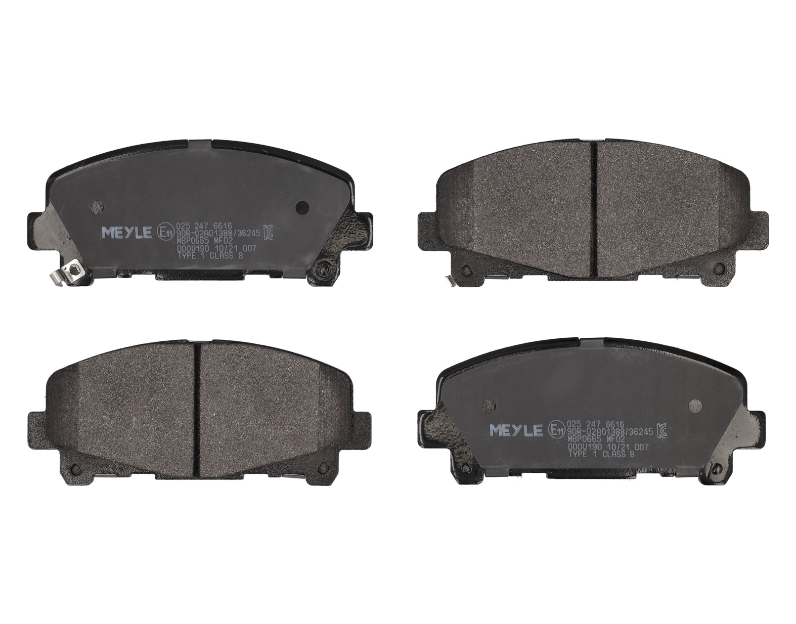 MEYLE Bremseklodser 0252476616 foraksel for HONDA