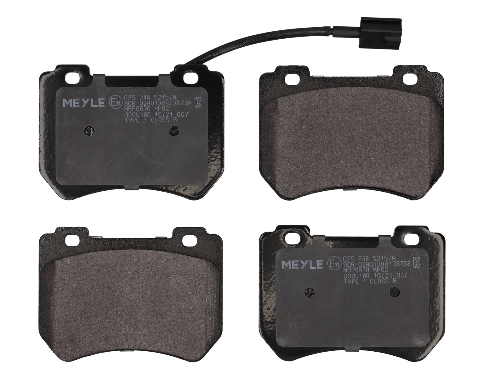 MEYLE Bremseklodser 0252485215w foraksel for ALFA ROMEO