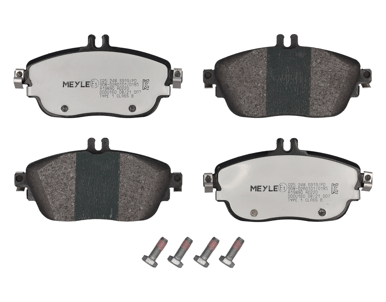 MEYLE Bremseklodser 0252486919pd foraksel for MERCEDES-BENZ