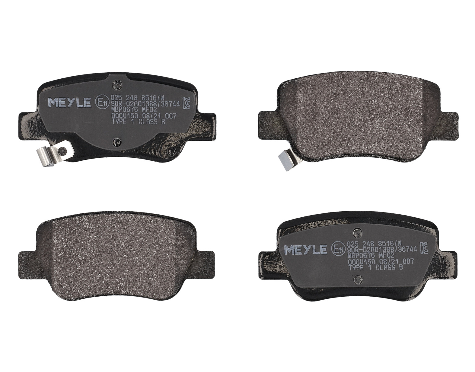 MEYLE Bremseklodser 0252488516w bagaksel for TOYOTA