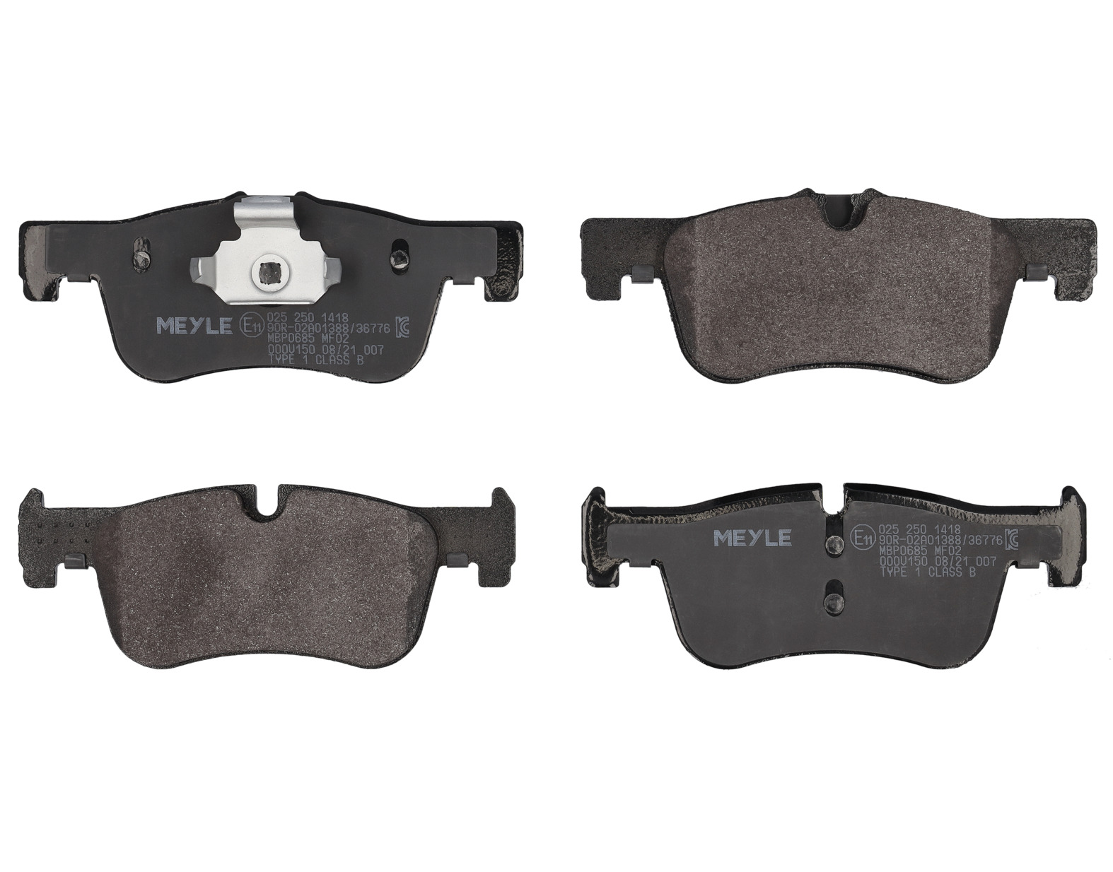 MEYLE Bremseklodser 0252501418 foraksel for BMW