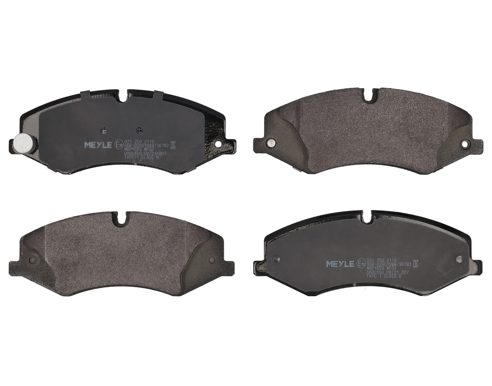 MEYLE Bremseklodser 0252502119 foraksel for LAND ROVER