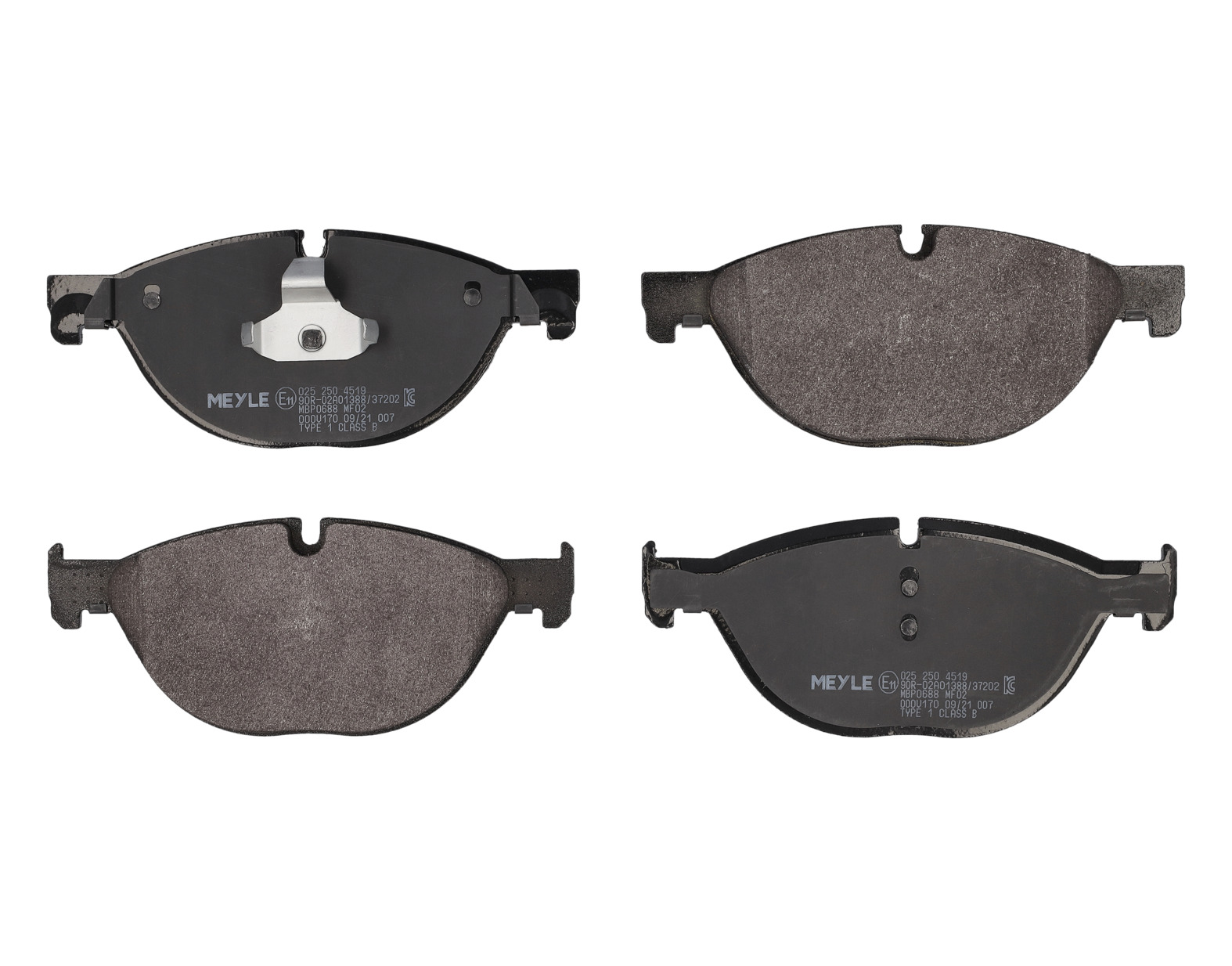 MEYLE Bremseklodser 0252504519 foraksel for BMW