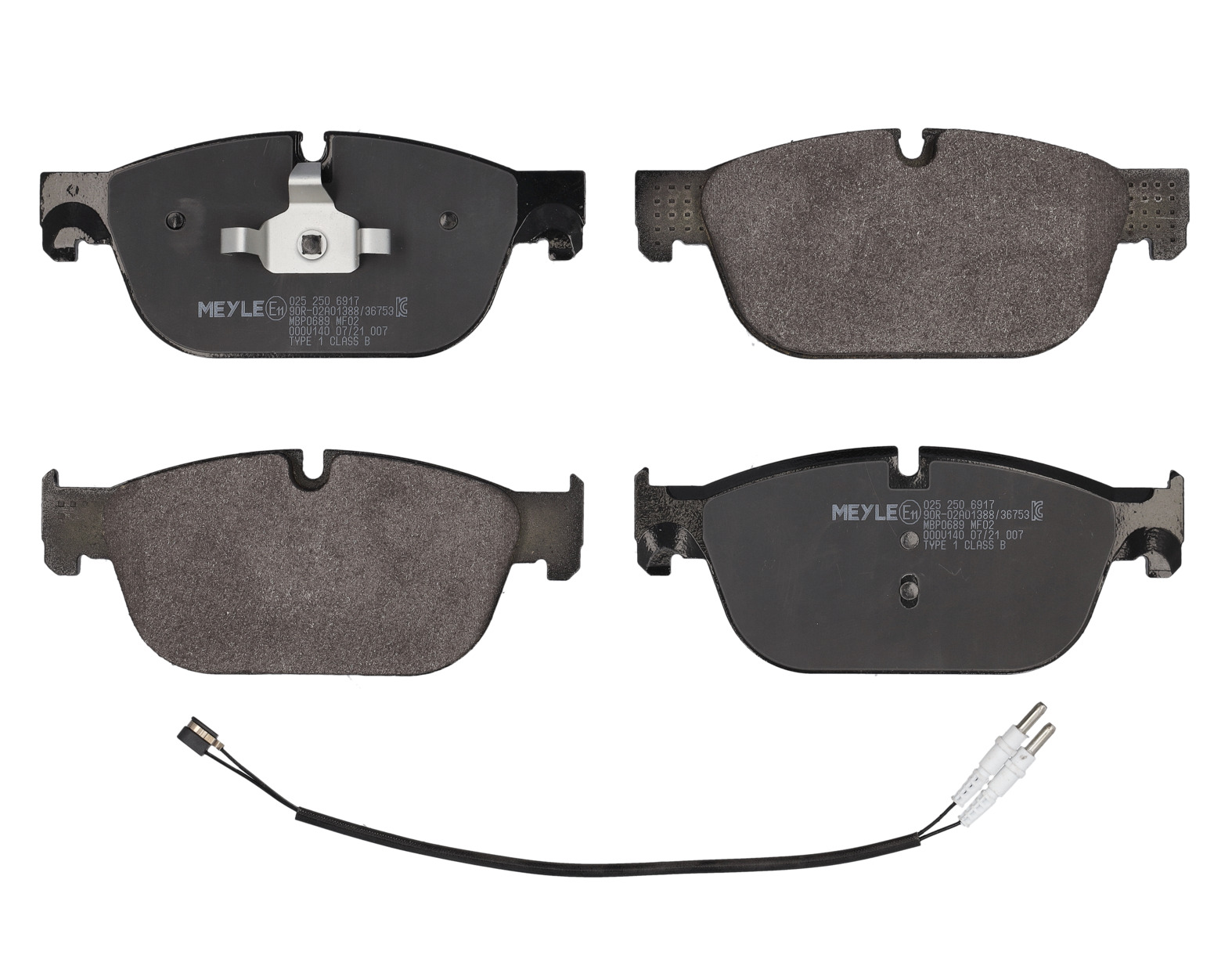 MEYLE Bremseklodser 0252506917 foraksel for PEUGEOT DS