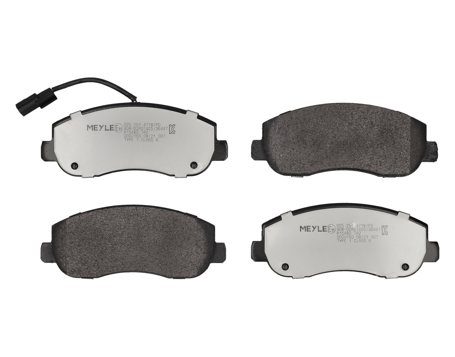 MEYLE Bremseklodser 0252514718pd foraksel for VAUXHALL GENERAL MOTORS NISSAN RENAULT