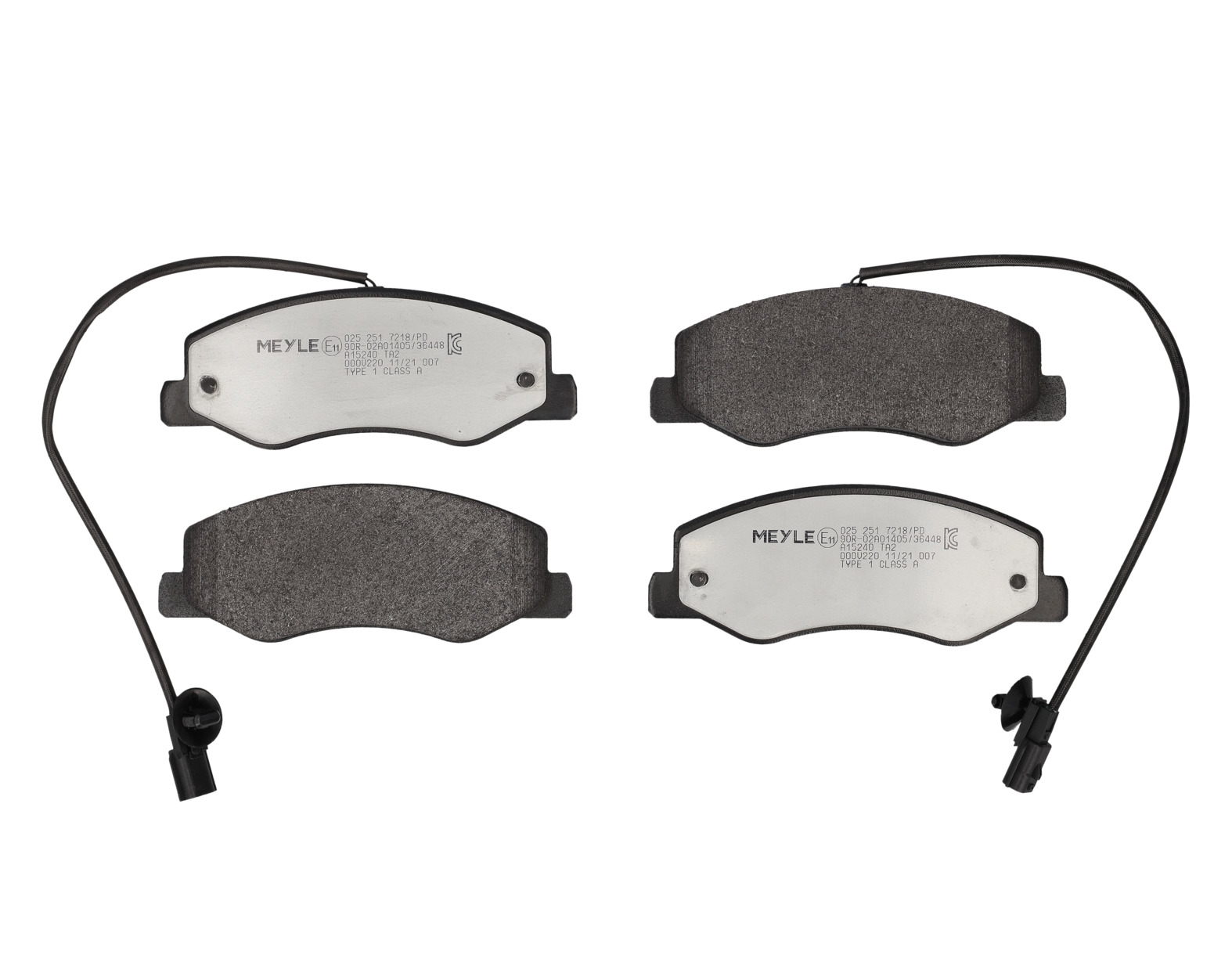 MEYLE Bremseklodser 0252517218pd bagaksel for VAUXHALL GENERAL MOTORS NISSAN RENAULT