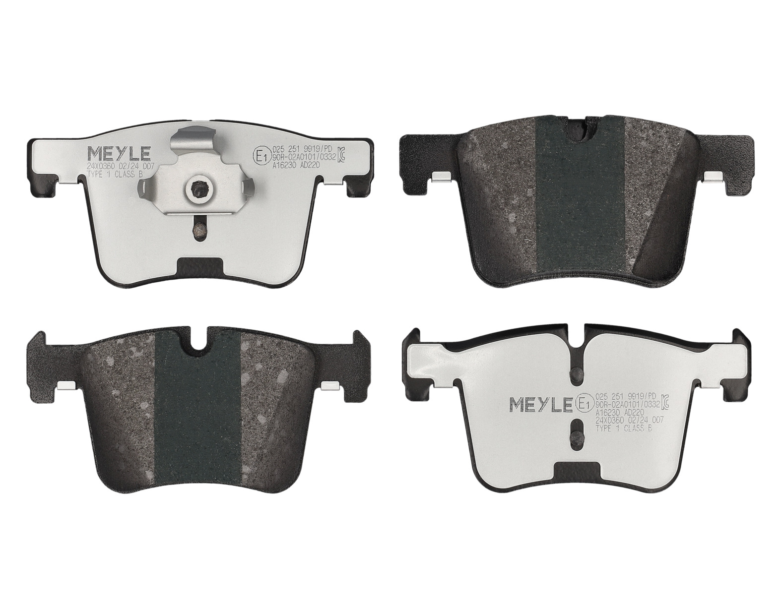 MEYLE Bremseklodser 0252519919pd foraksel for BMW