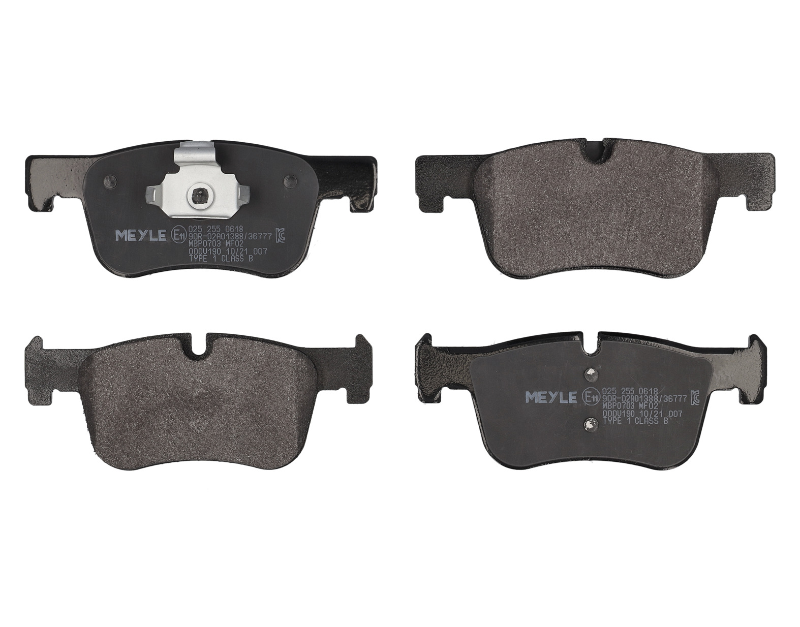 MEYLE Bremseklodser 0252550618 foraksel for BMW