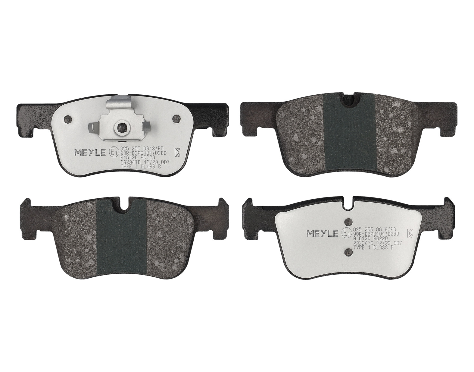 MEYLE Bremseklodser 0252550618pd foraksel for BMW