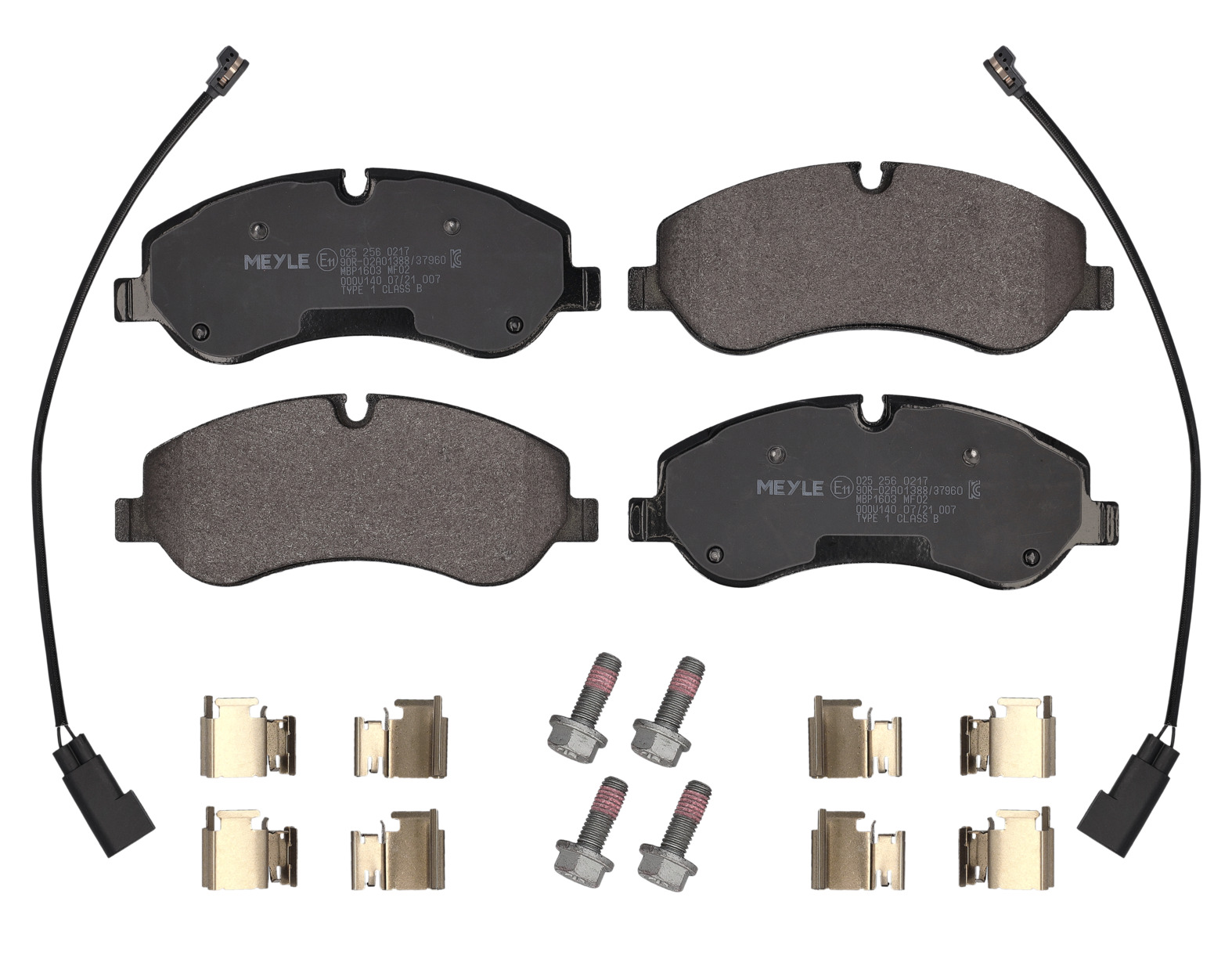 MEYLE Bremseklodser 0252560217 foraksel for FORD