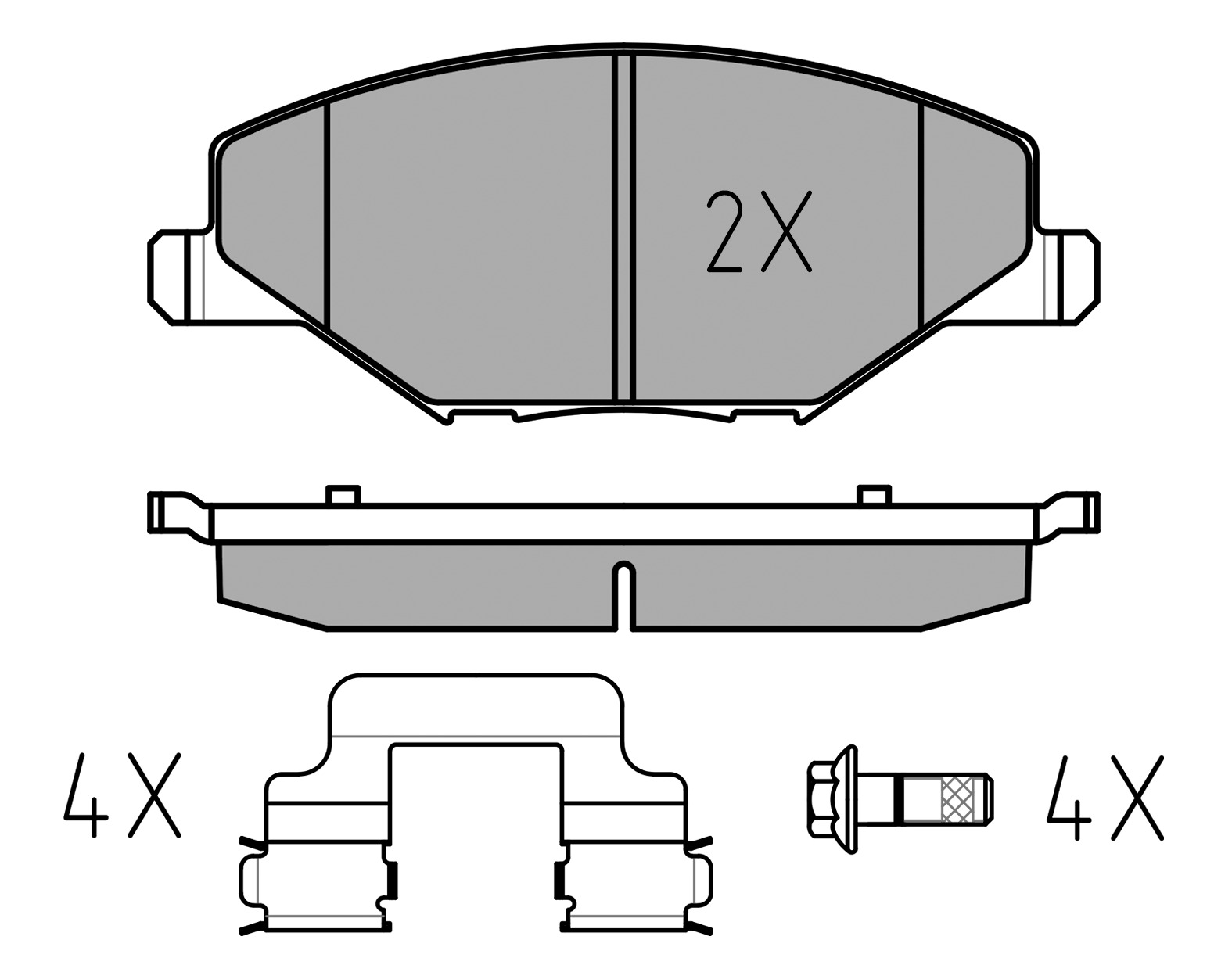 MEYLE Bremseklodser 0252568118 foraksel for VW SKODA