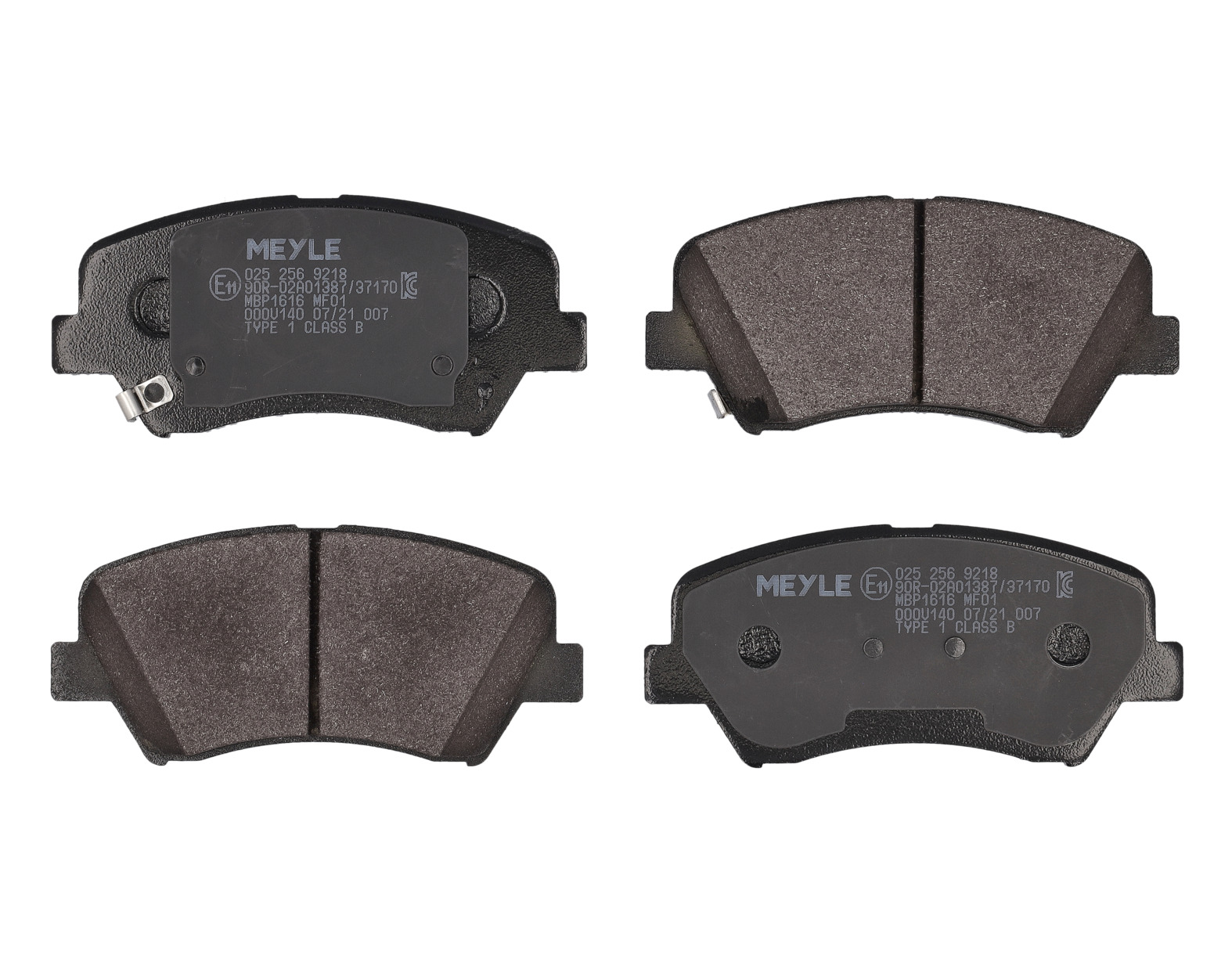 MEYLE Bremseklodser 0252569218 foraksel for KIA HYUNDAI