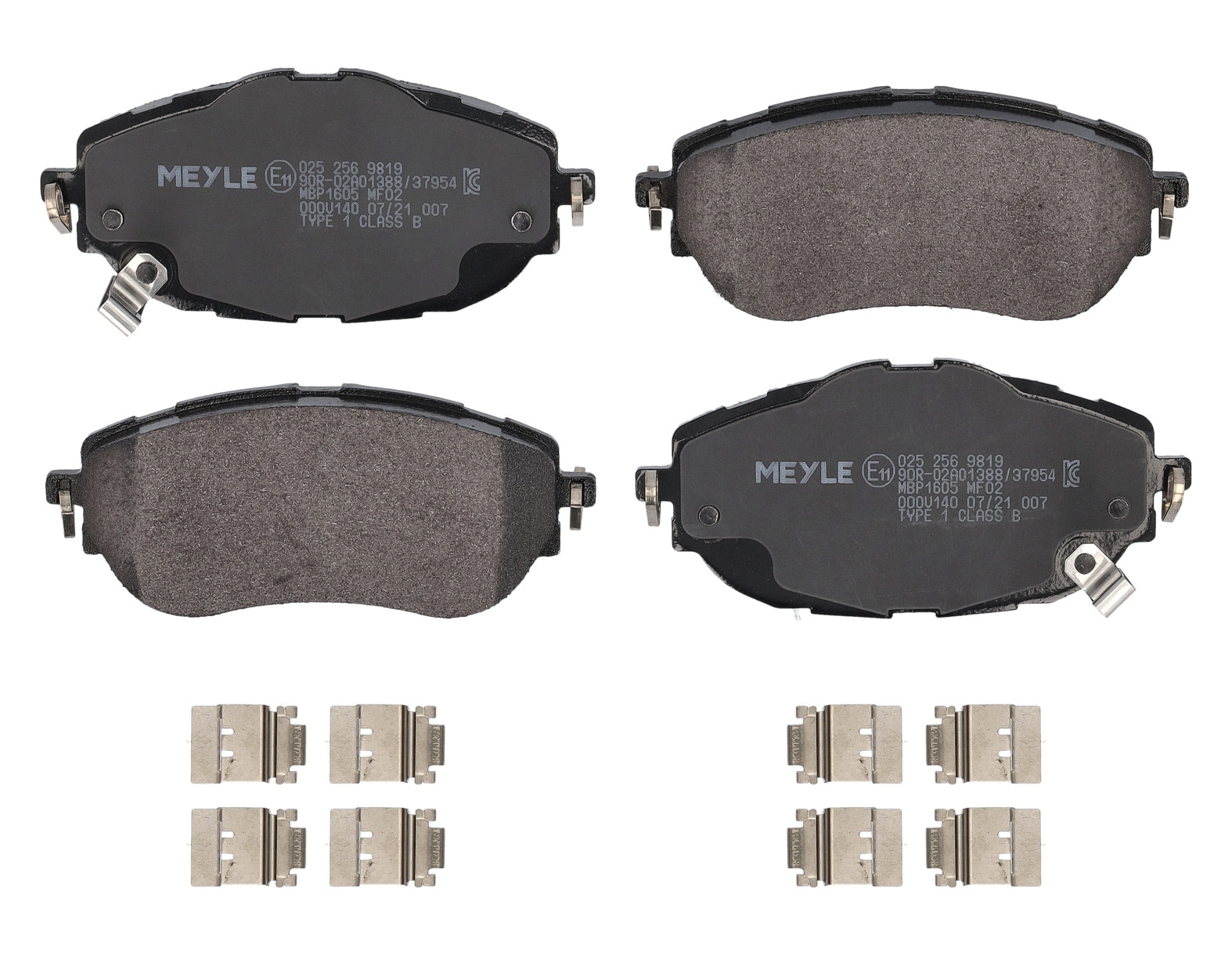 MEYLE Bremseklodser 0252569819 foraksel for TOYOTA