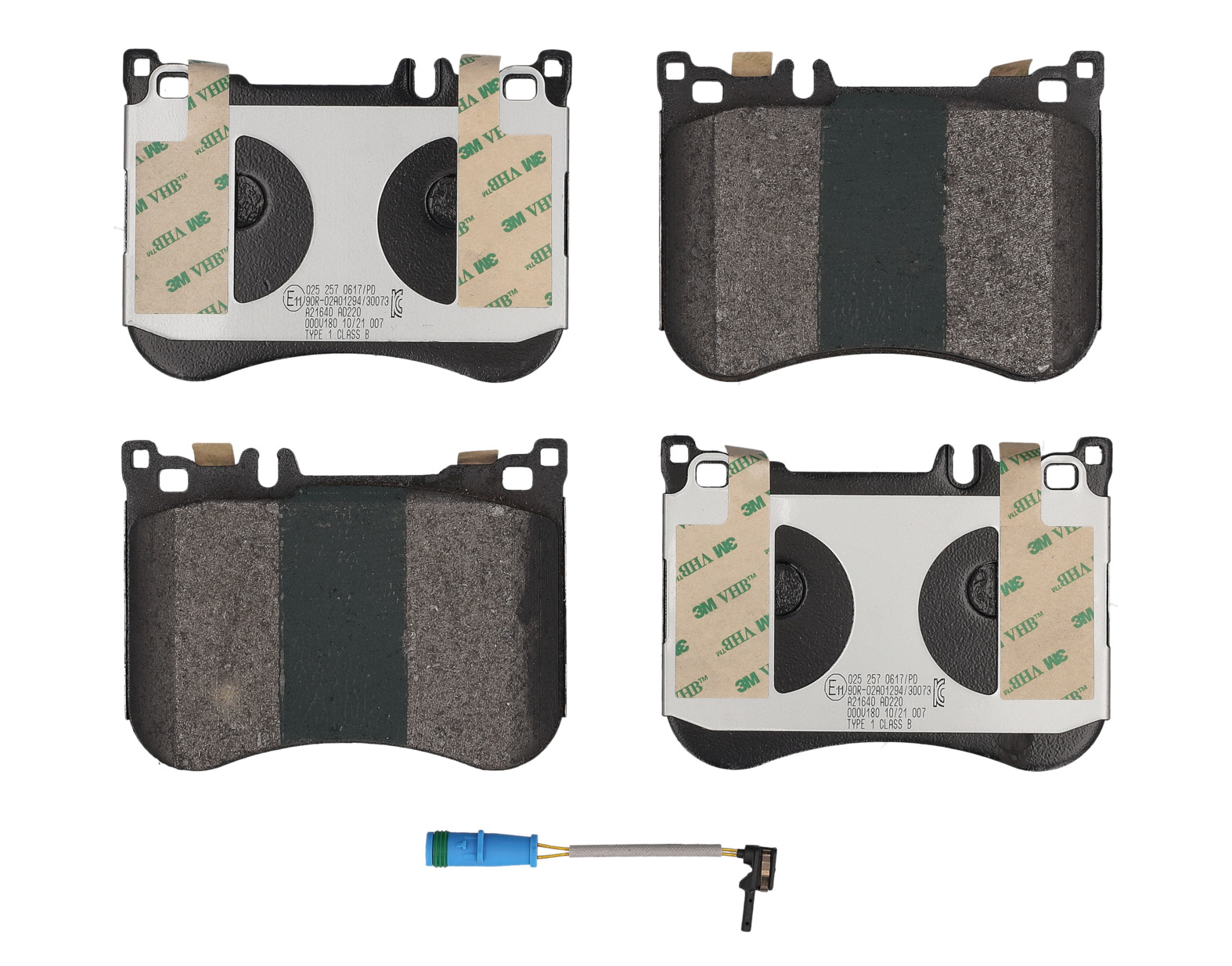 MEYLE Bremseklodser 0252570617pd foraksel for MERCEDES-BENZ NIO