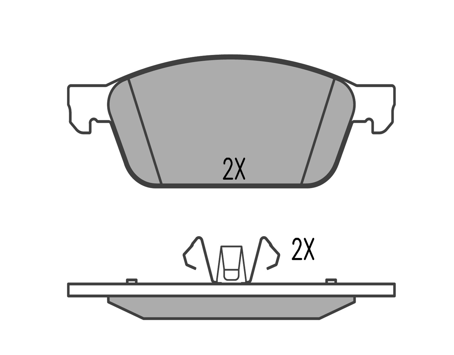 MEYLE Bremseklodser 0252573618pd foraksel for FORD