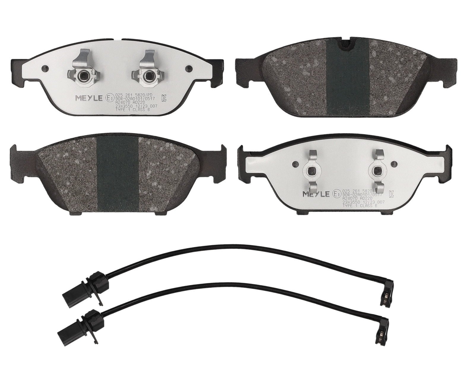 MEYLE Bremseklodser 0252615820pd foraksel for AUDI