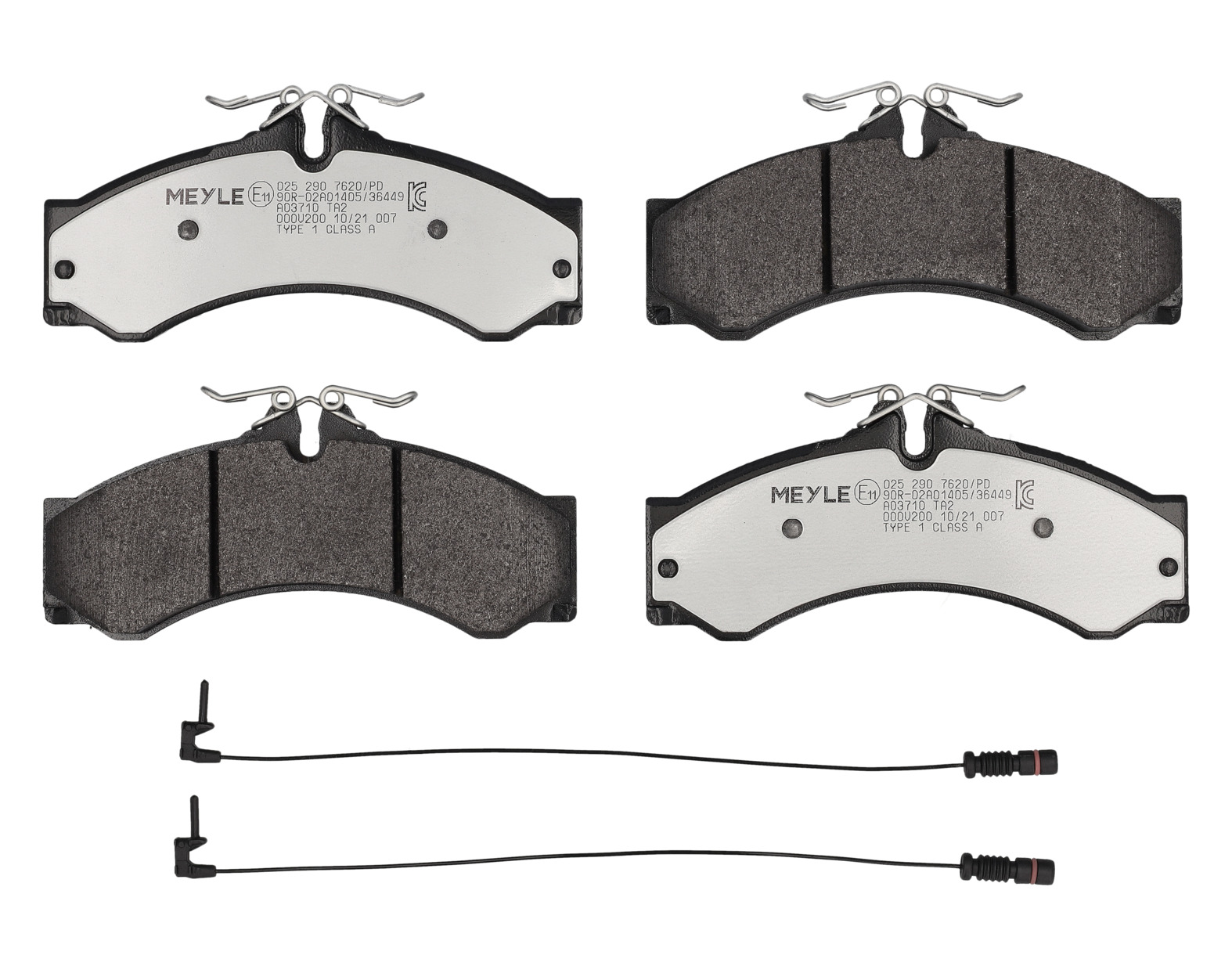 MEYLE Bremseklodser 0252907620pd for MERCEDES-BENZ VW