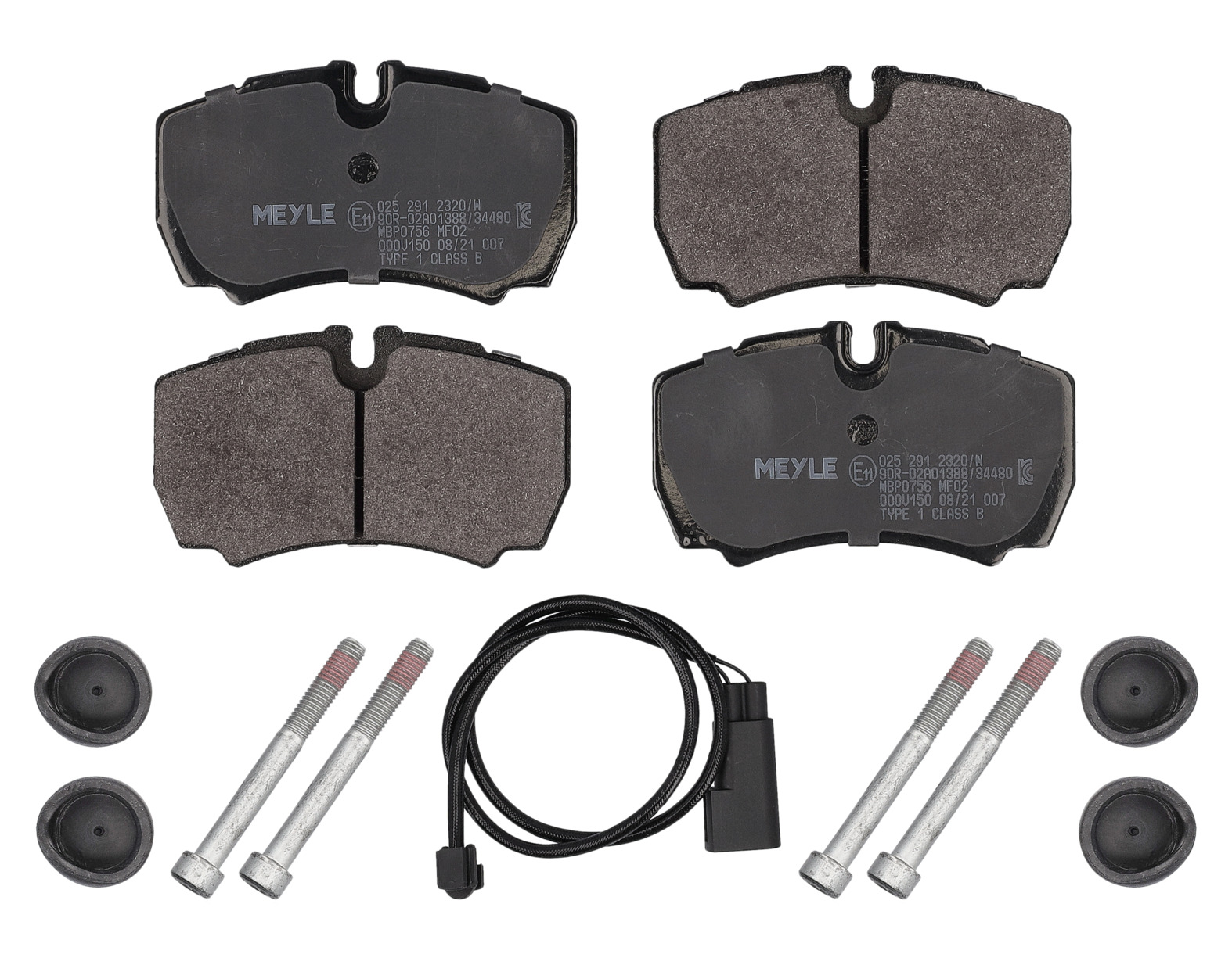 MEYLE Bremseklodser 0252912320w bagaksel for FORD