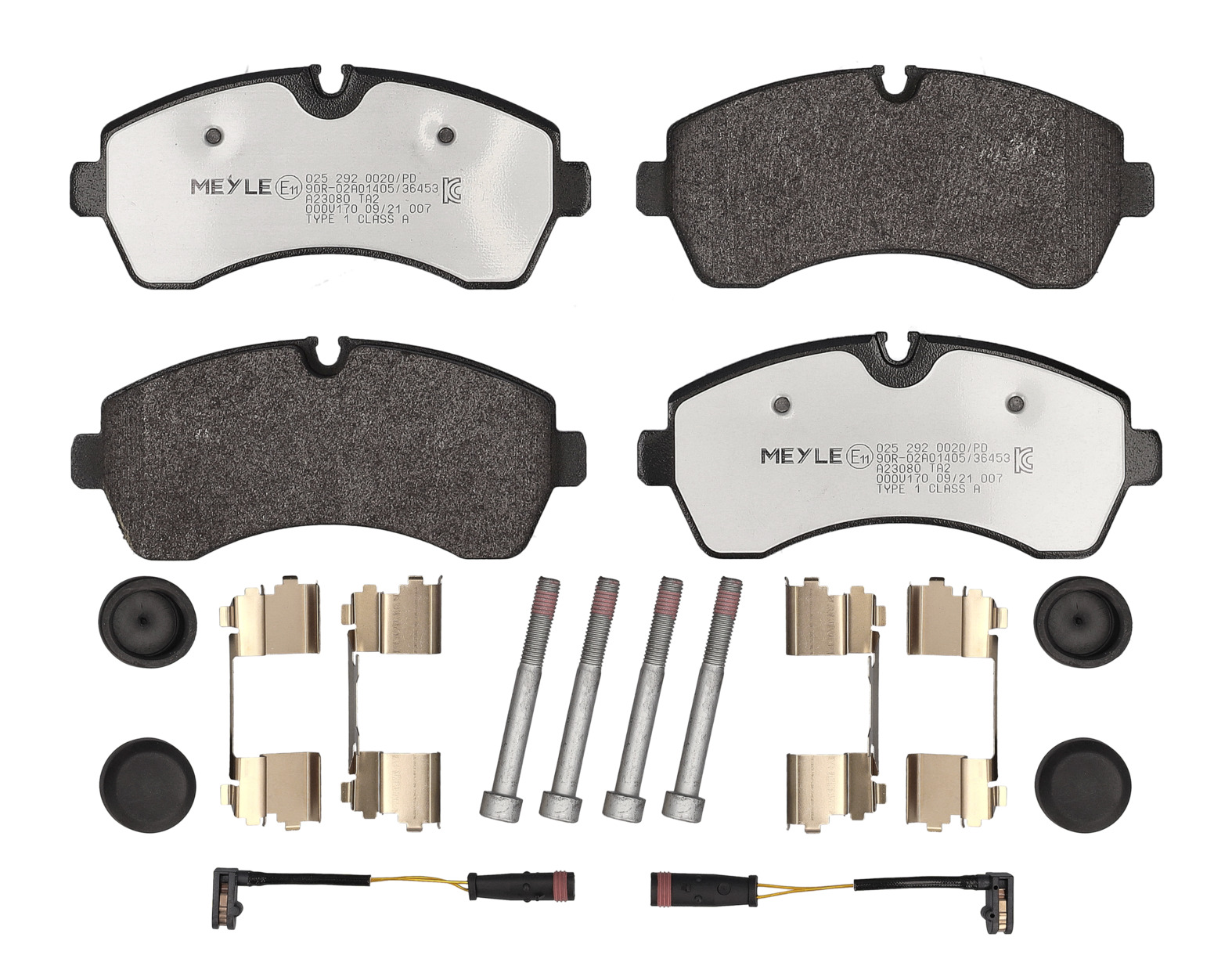 MEYLE Bremseklodser 0252920020pd foraksel for MERCEDES-BENZ VW