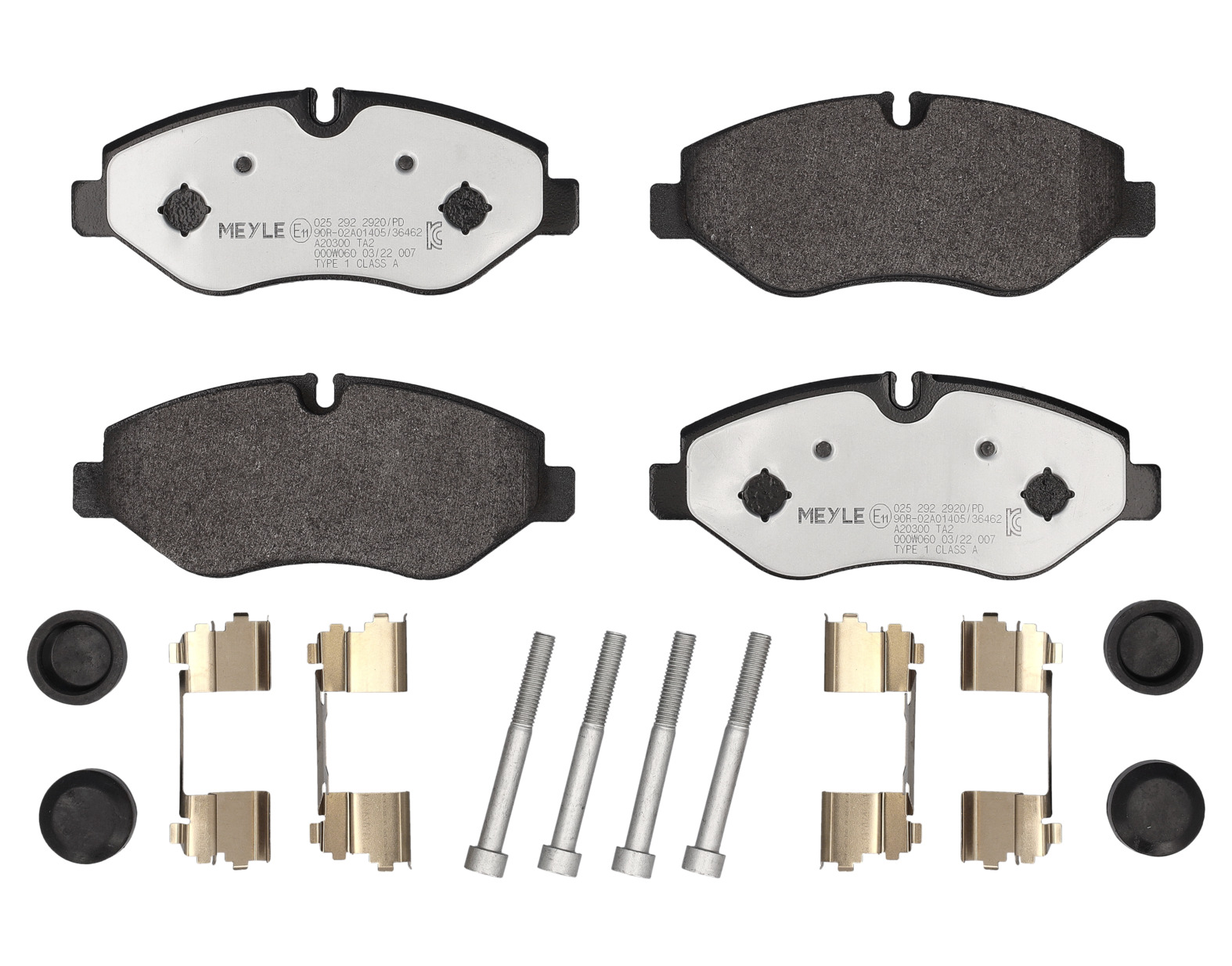 MEYLE Bremseklodser 0252922920pd foraksel for IVECO
