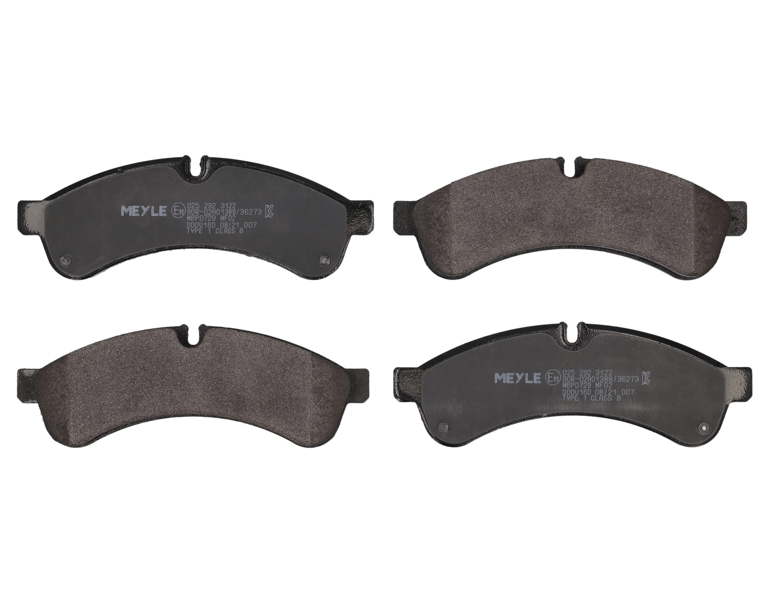 MEYLE Bremseklodser 0252923122 bagaksel for IVECO
