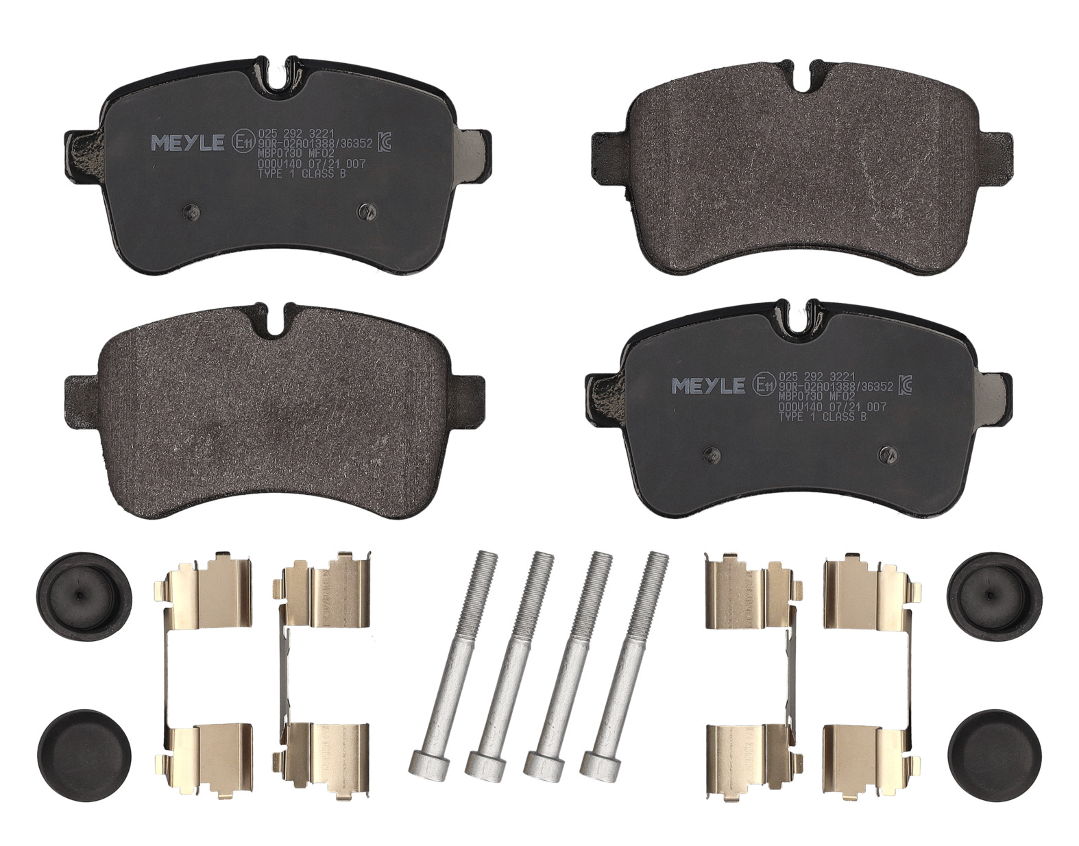 MEYLE Bremseklodser 0252923221 bagaksel for IVECO