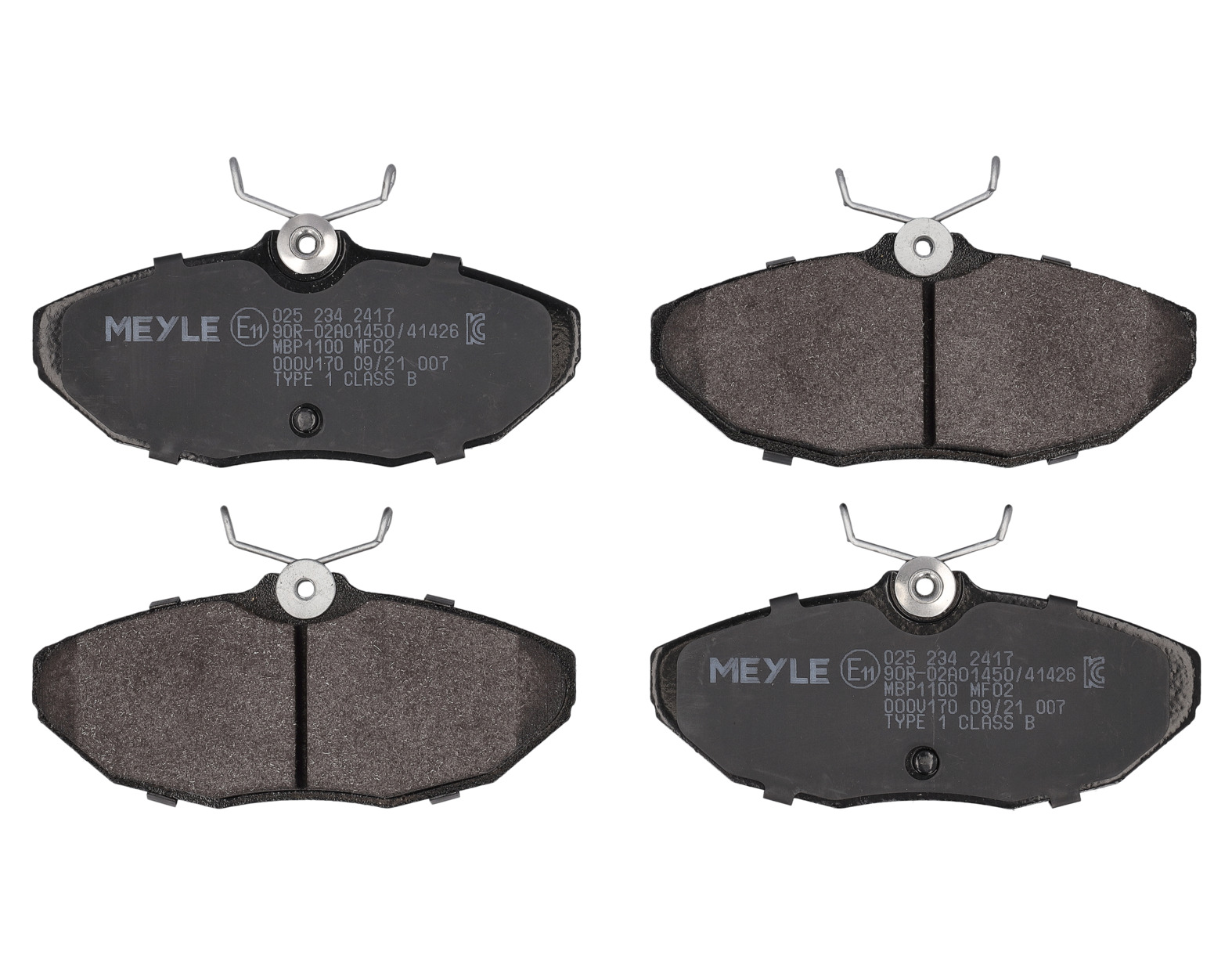 MEYLE Bremseklodser 0252342417 bagaksel for DAIMLER JAGUAR