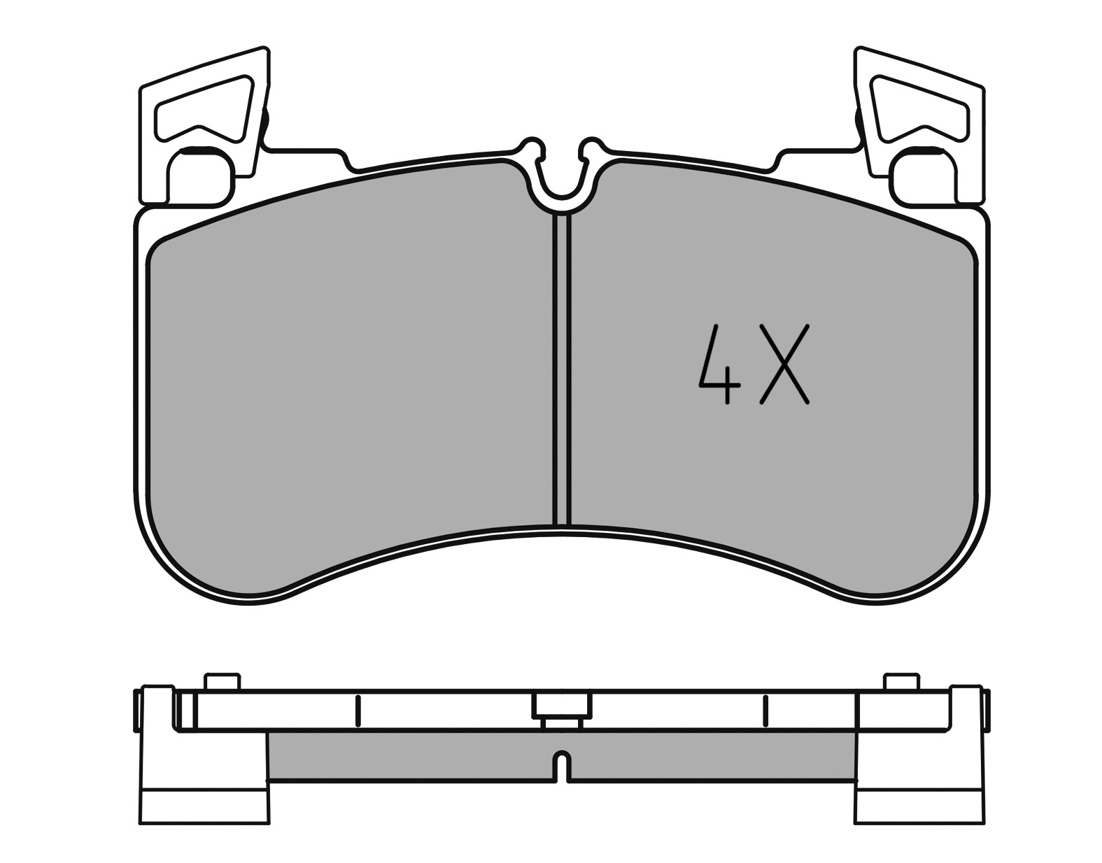MEYLE Bremseklodser 0252058117pd foraksel for LAND ROVER