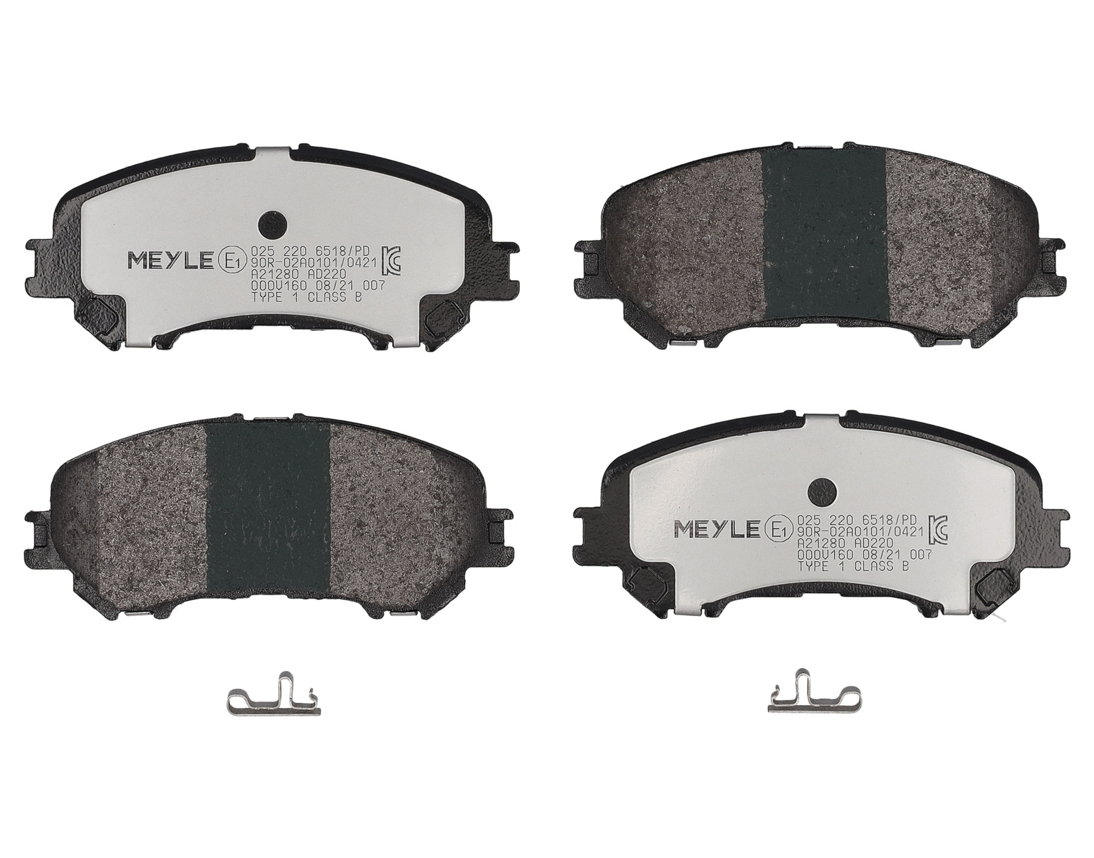 MEYLE Bremseklodser 0252206518pd foraksel for NISSAN RENAULT