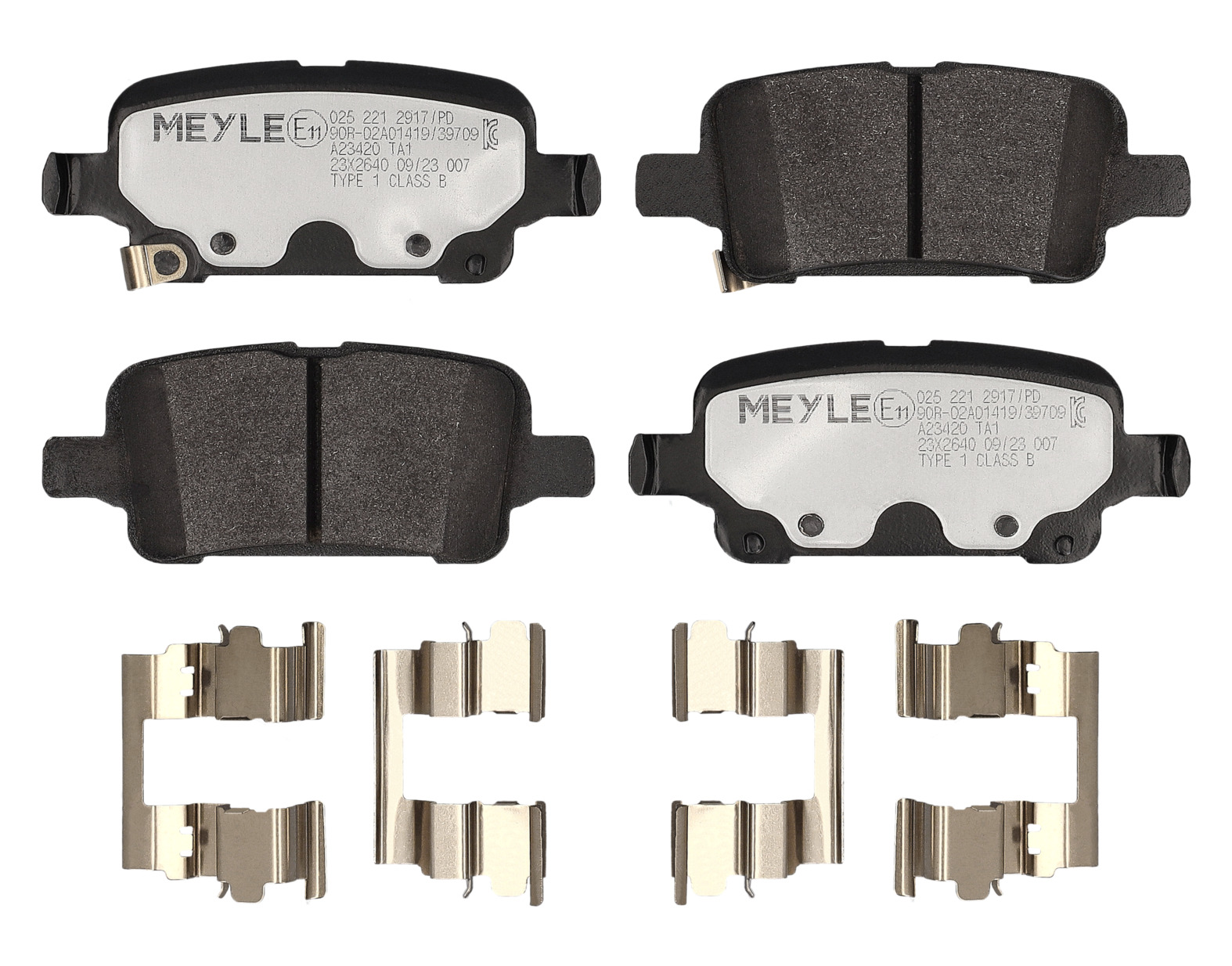 MEYLE Bremseklodser 0252212917pd bagaksel for GENERAL MOTORS OPEL