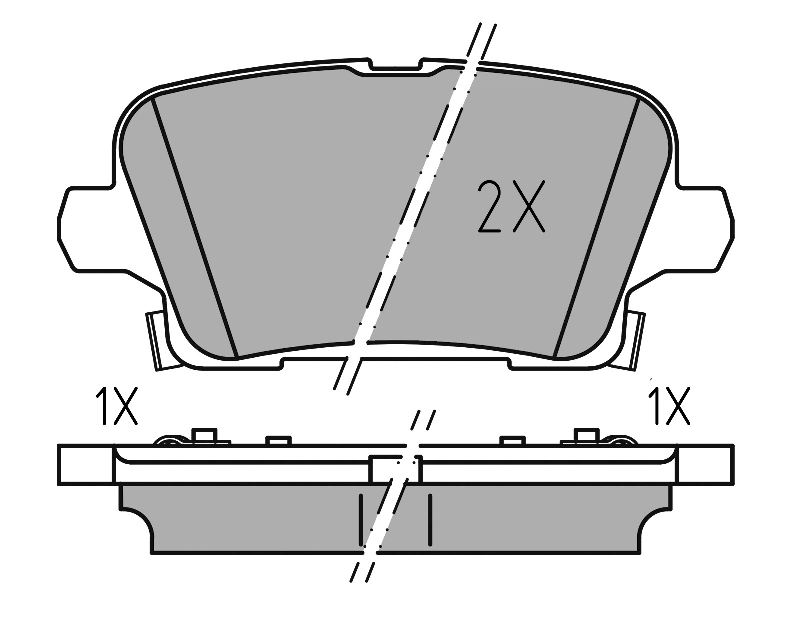 MEYLE Bremseklodser 0252212317pd bagaksel for GENERAL MOTORS OPEL
