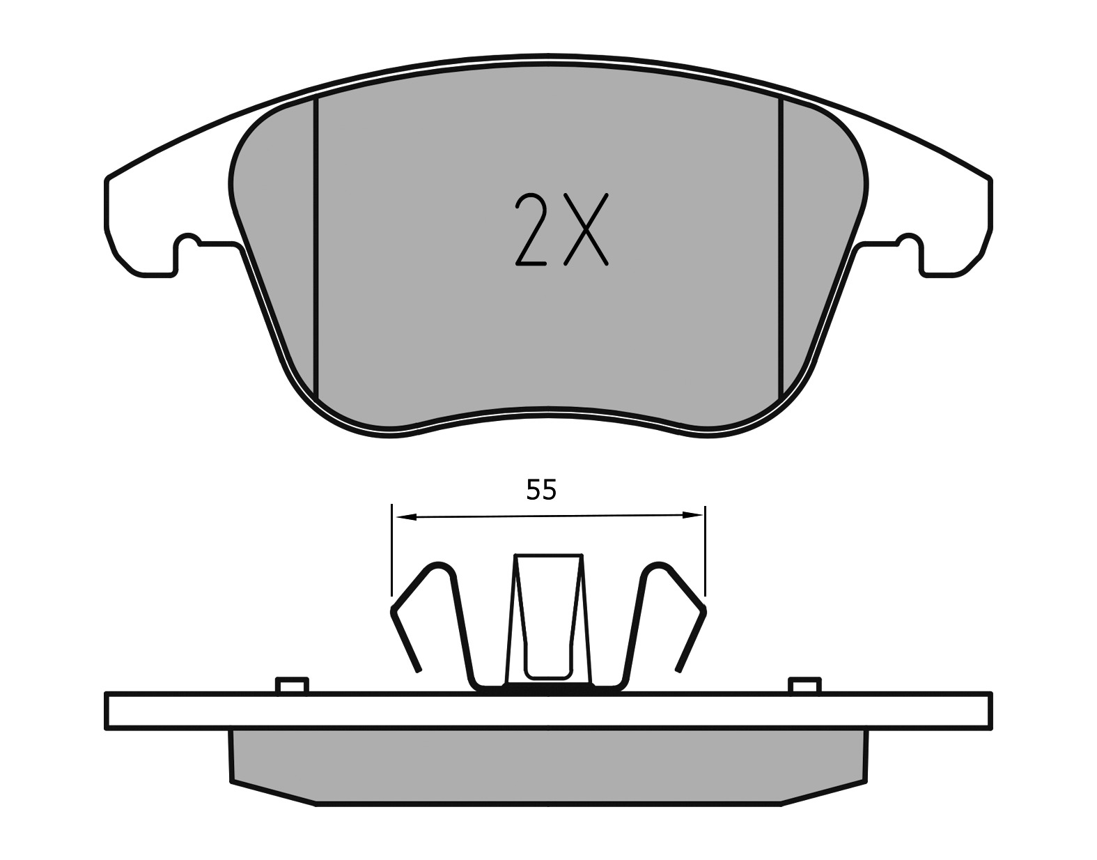 MEYLE Bremseklodser 0252226920pd foraksel for FORD