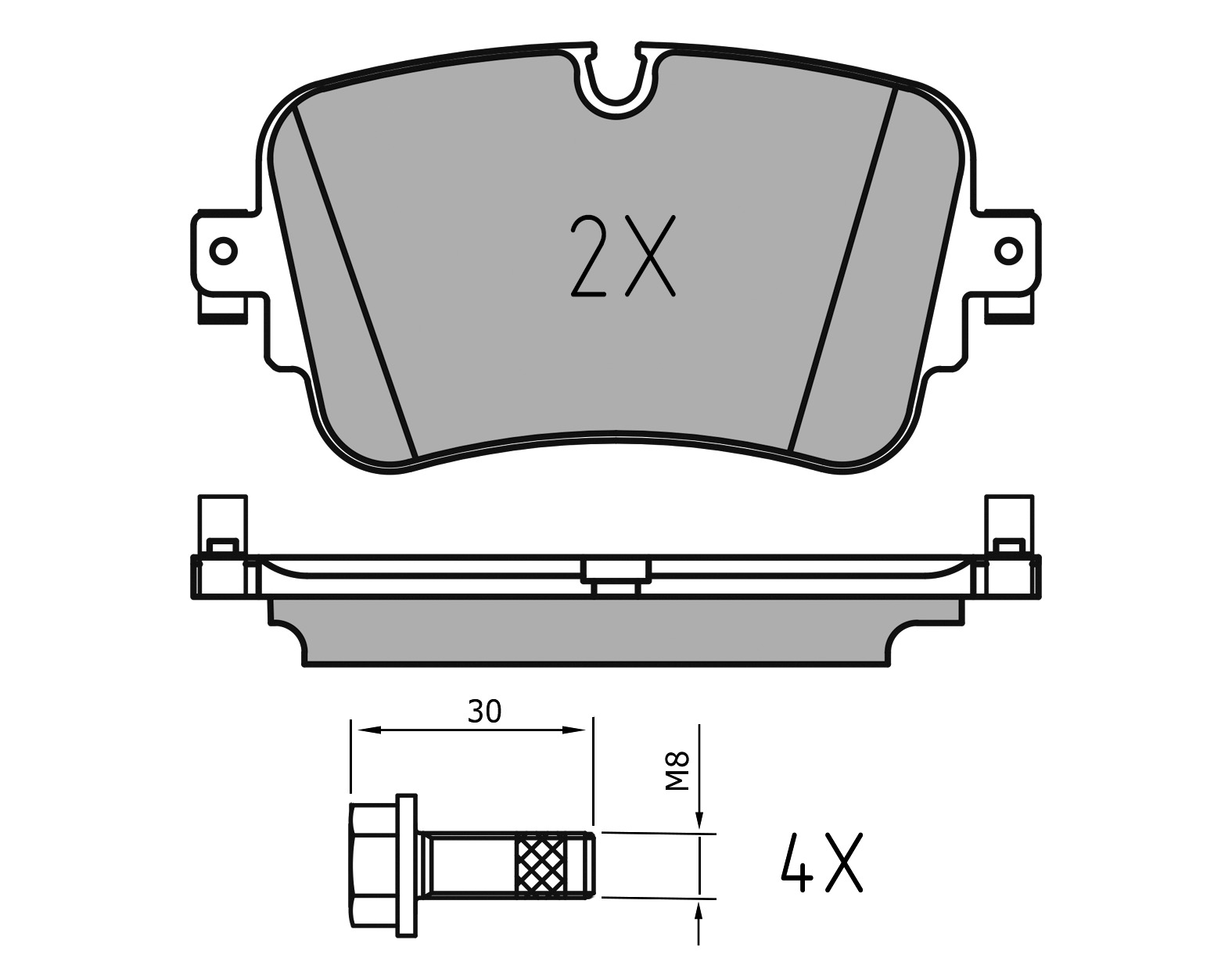 MEYLE Bremseklodser 0252230717pd bagaksel for AUDI VW