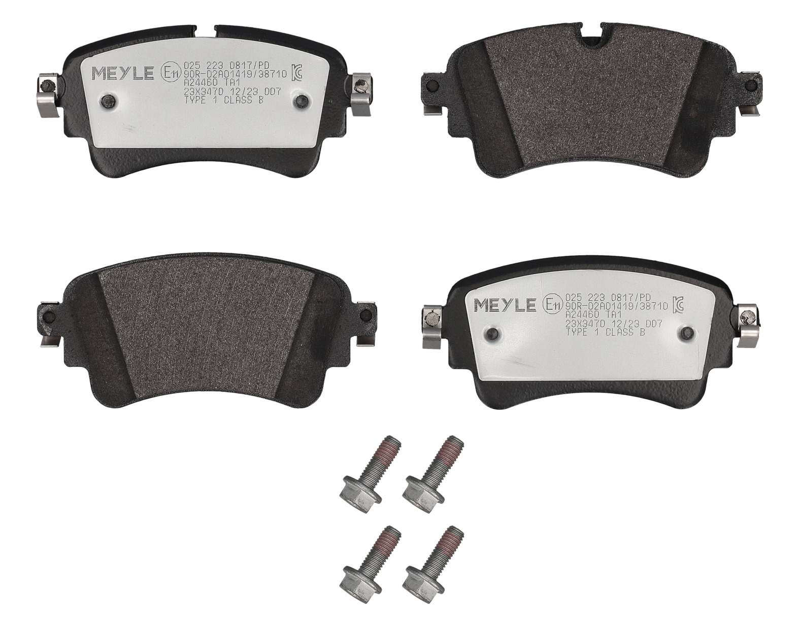 MEYLE Bremseklodser 0252230817pd bagaksel for AUDI VW