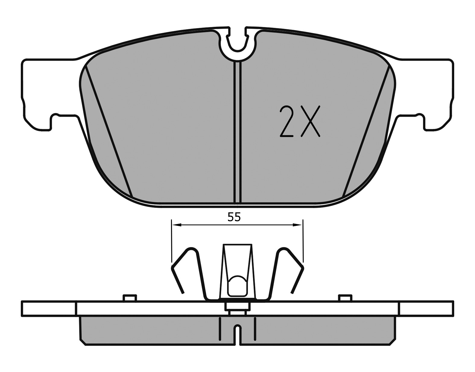 MEYLE Bremseklodser 0252231719pd foraksel for VOLVO