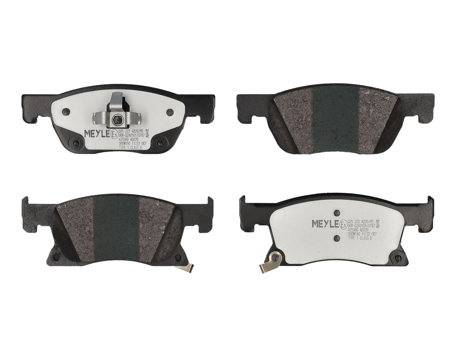 MEYLE Bremseklodser 0252234220pd foraksel for GENERAL MOTORS OPEL