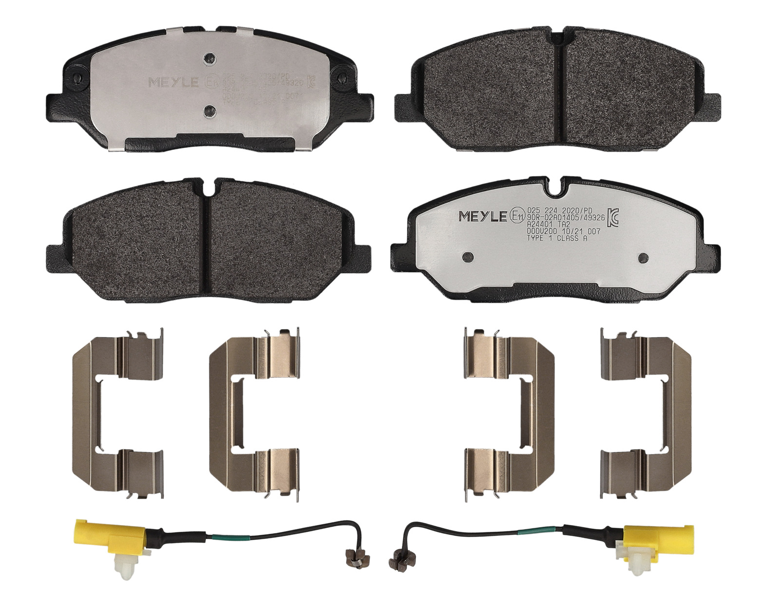 MEYLE Bremseklodser 0252242020pd foraksel for HYUNDAI