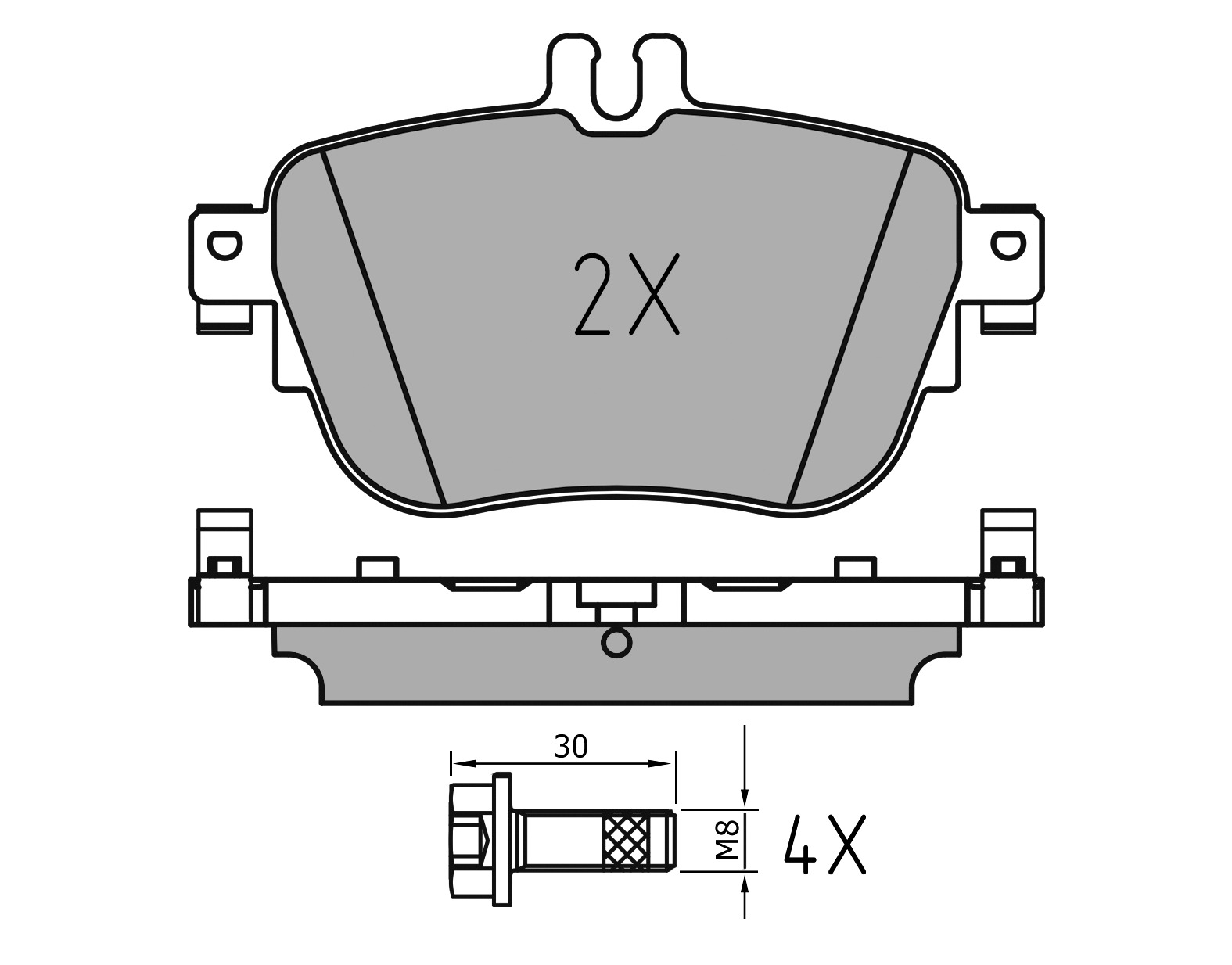 MEYLE Bremseklodser 0252243716pd bagaksel for MERCEDES-BENZ