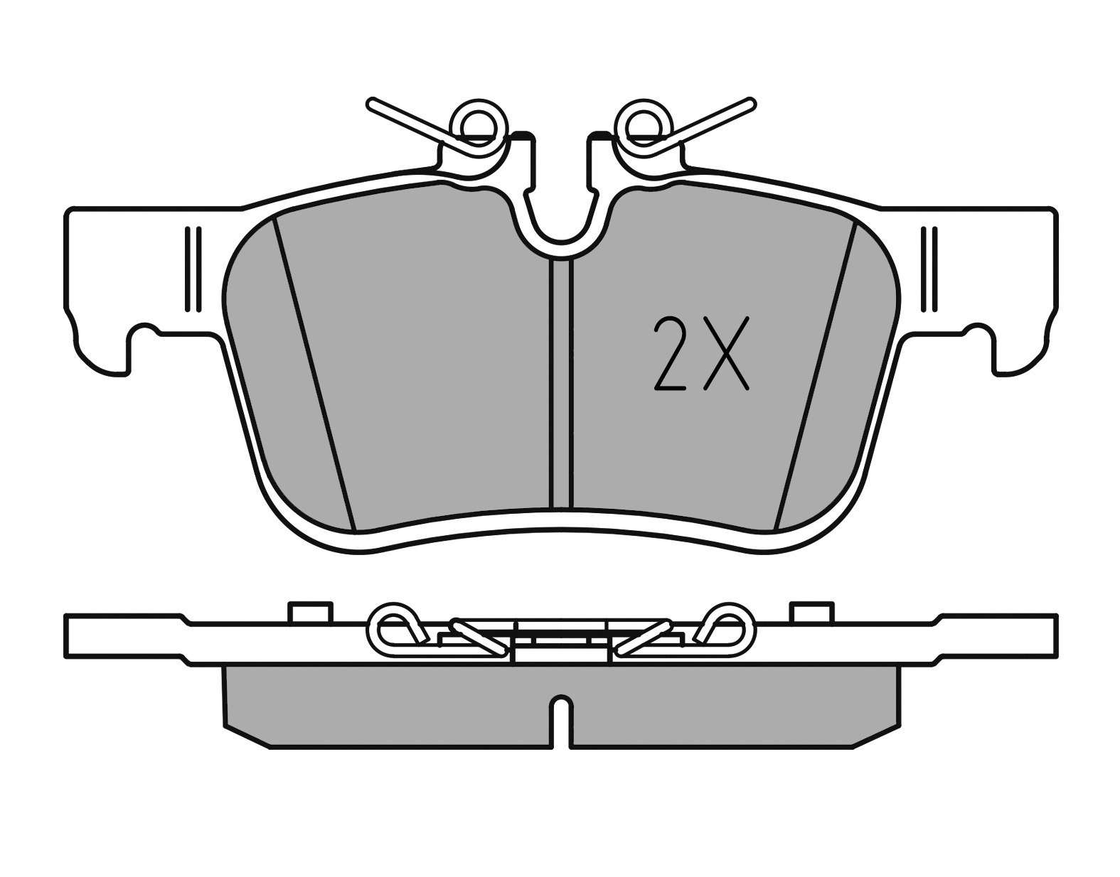 MEYLE Bremseklodser 0252256816pd bagaksel for VOLVO