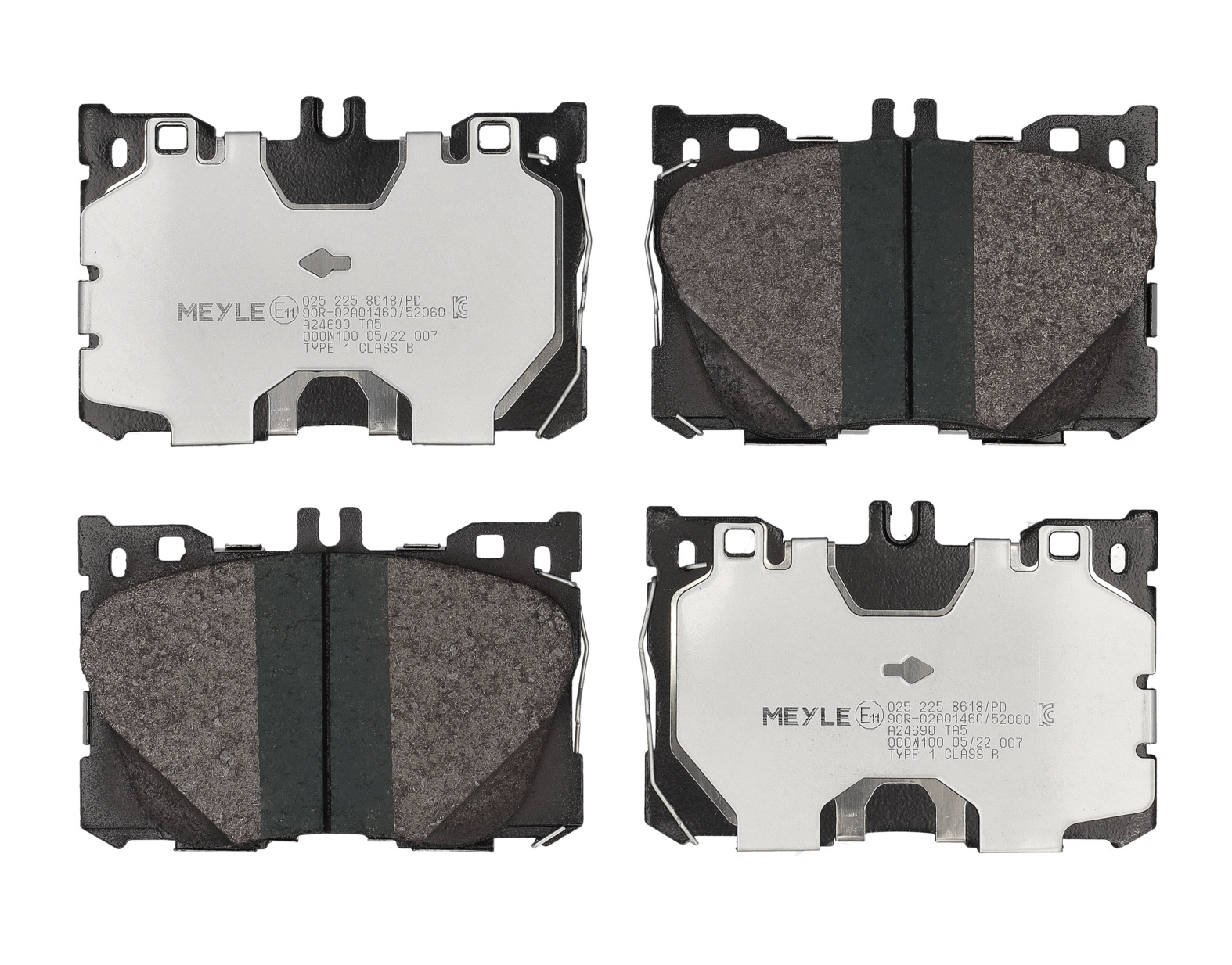 MEYLE Bremseklodser 0252258618pd foraksel for MERCEDES-BENZ