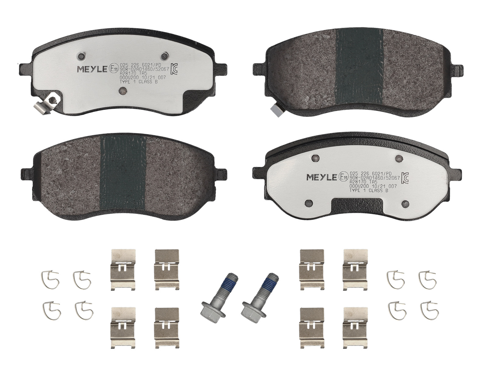 MEYLE Bremseklodser 0252266021pd foraksel for MERCEDES-BENZ NISSAN