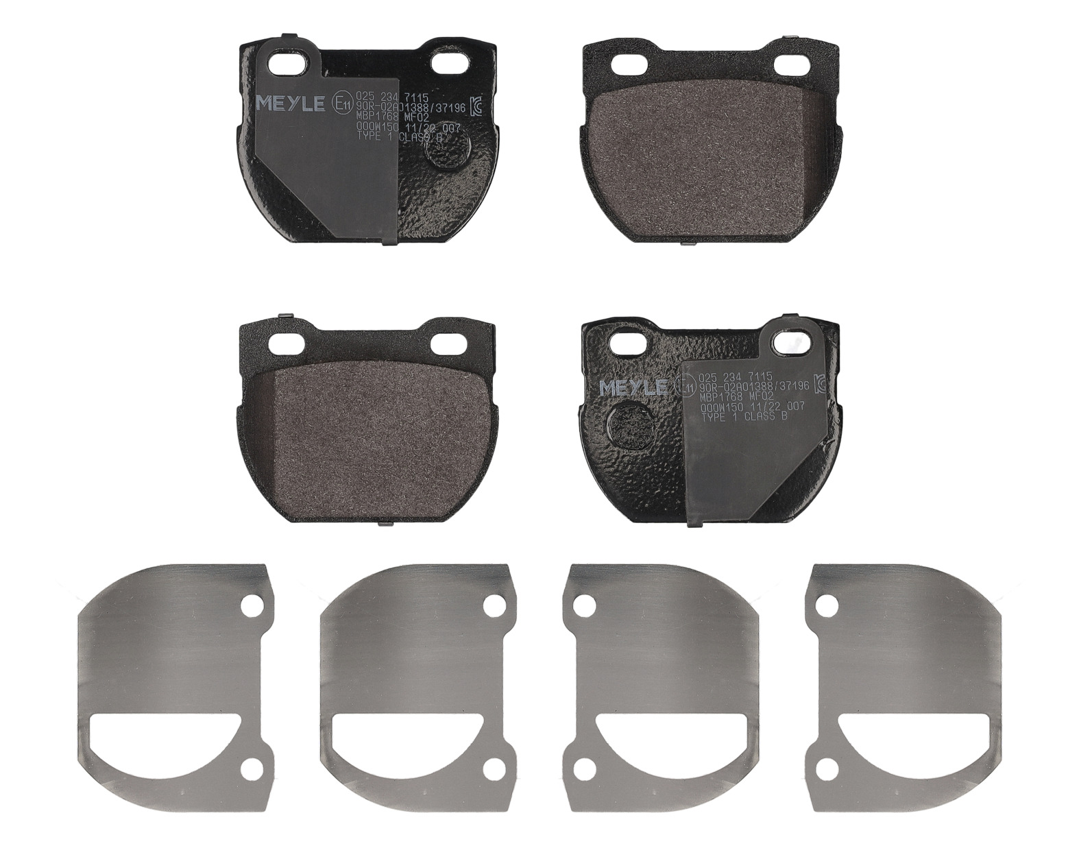 MEYLE Bremseklodser 0252347115 bagaksel for LAND ROVER