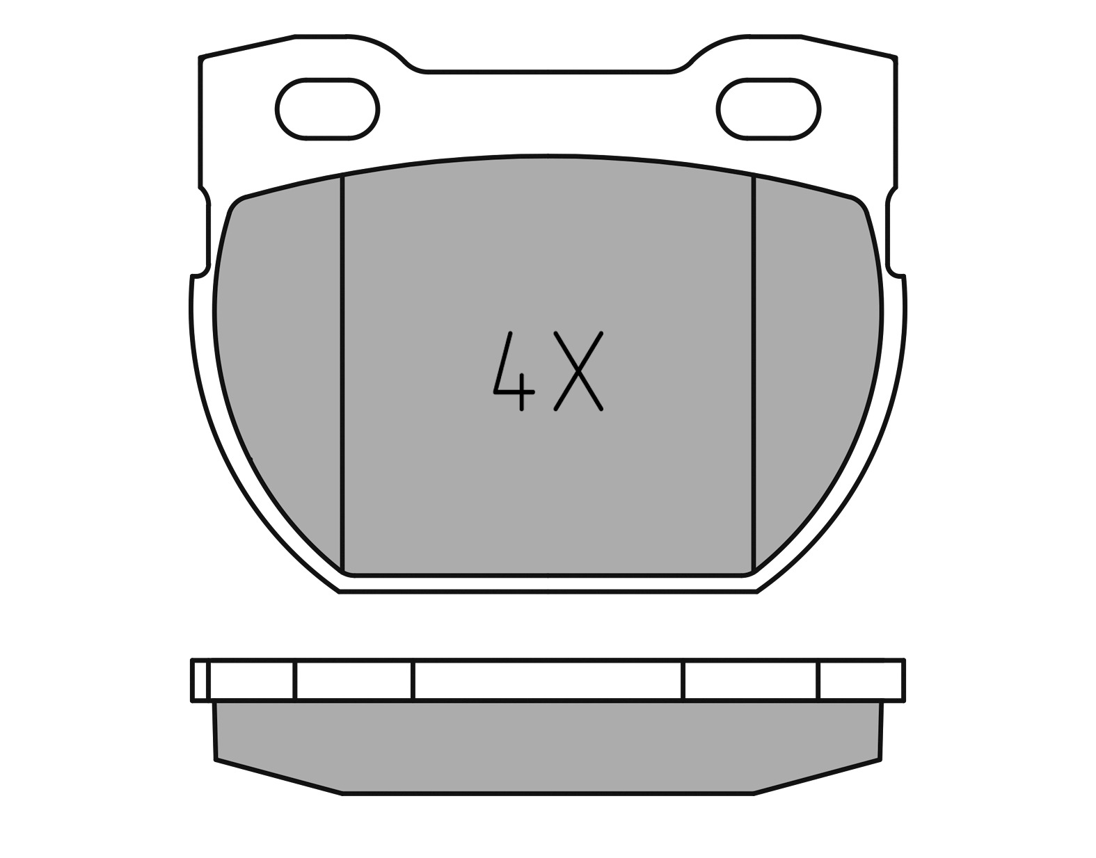 MEYLE Bremseklodser 0252347118 bagaksel for LAND ROVER