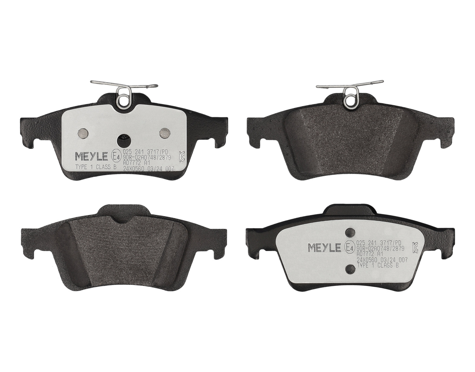MEYLE Bremseklodser 0252413717pd bagaksel for FORD VAUXHALL VOLVO GENERAL MOTORS SAAB MAZDA