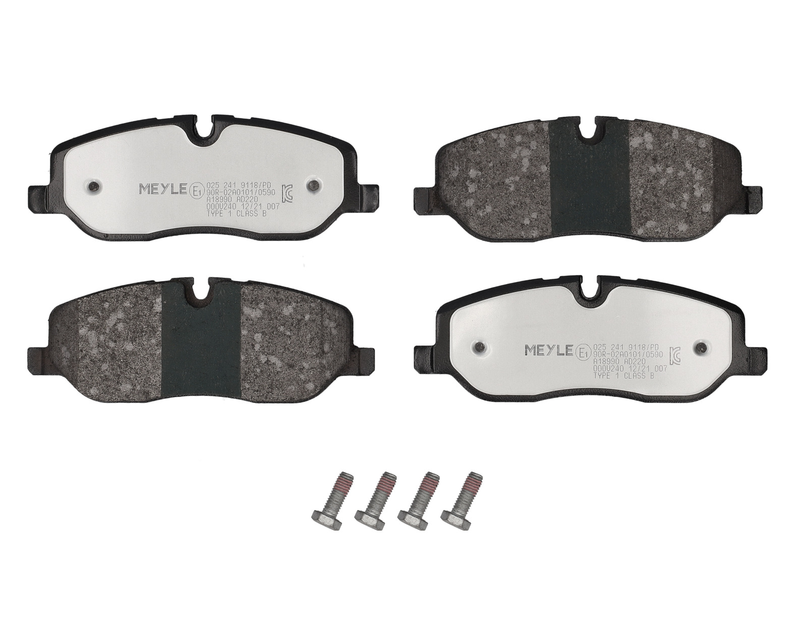 MEYLE Bremseklodser 0252419118pd foraksel for LAND ROVER